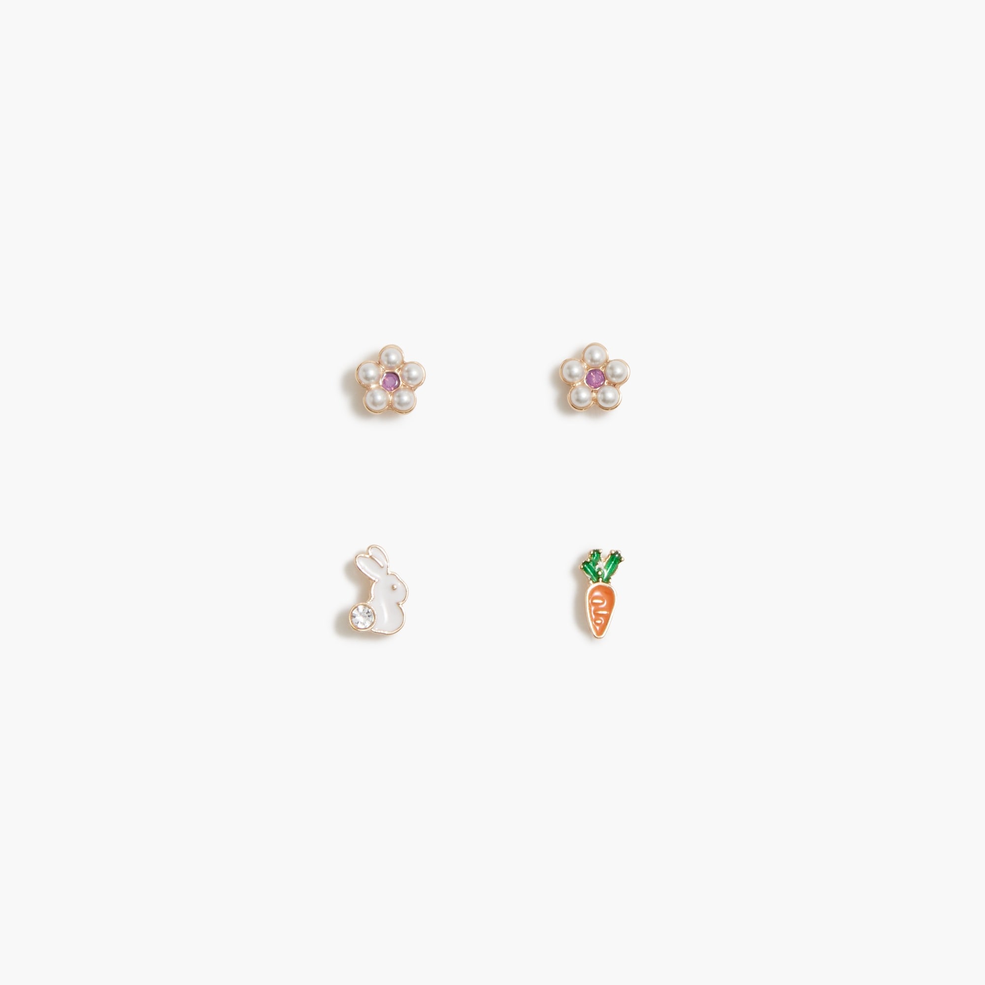 Girls' Easter stud earrings two-pack