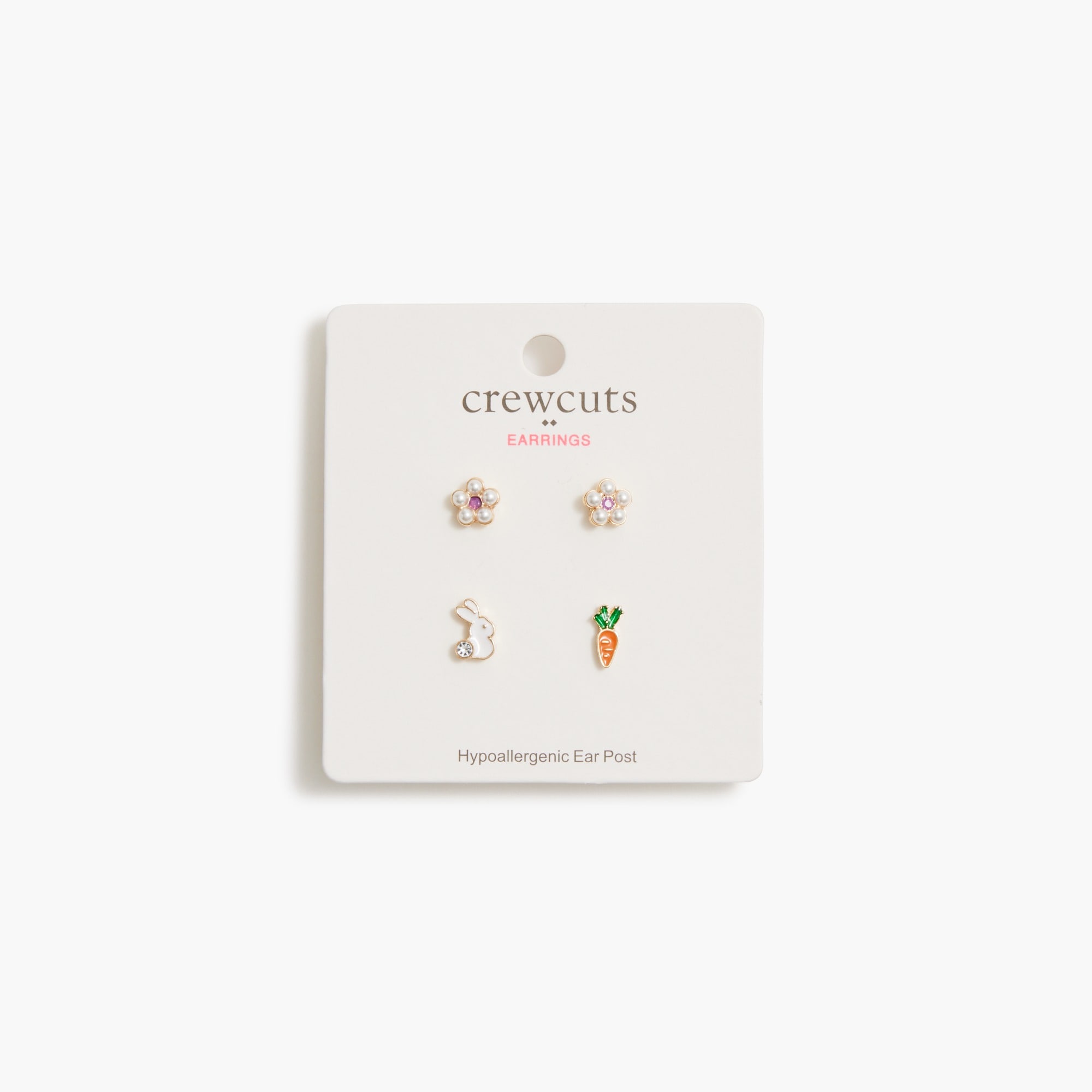 Girls' Easter stud earrings two-pack