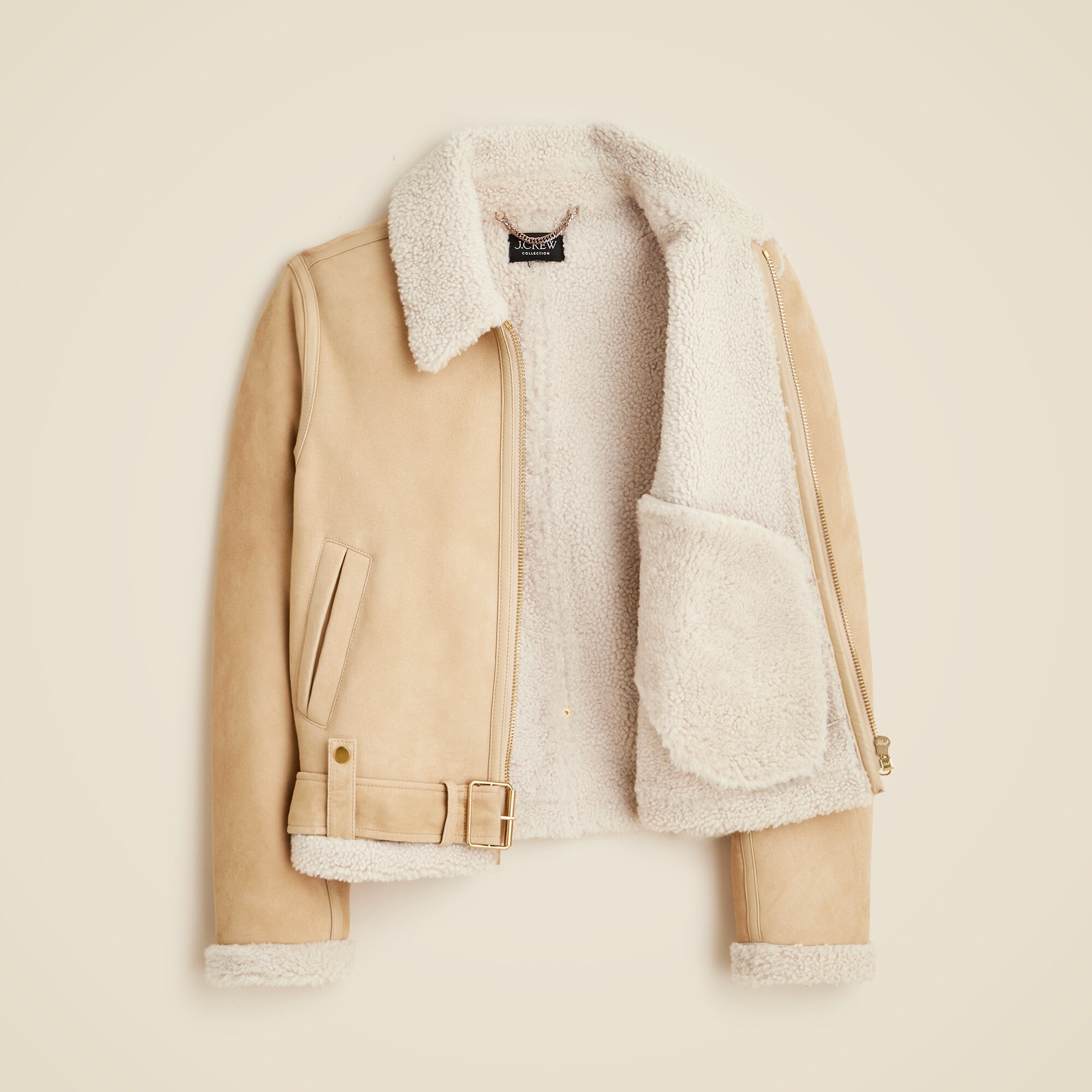 Collection shearling-lined jacket