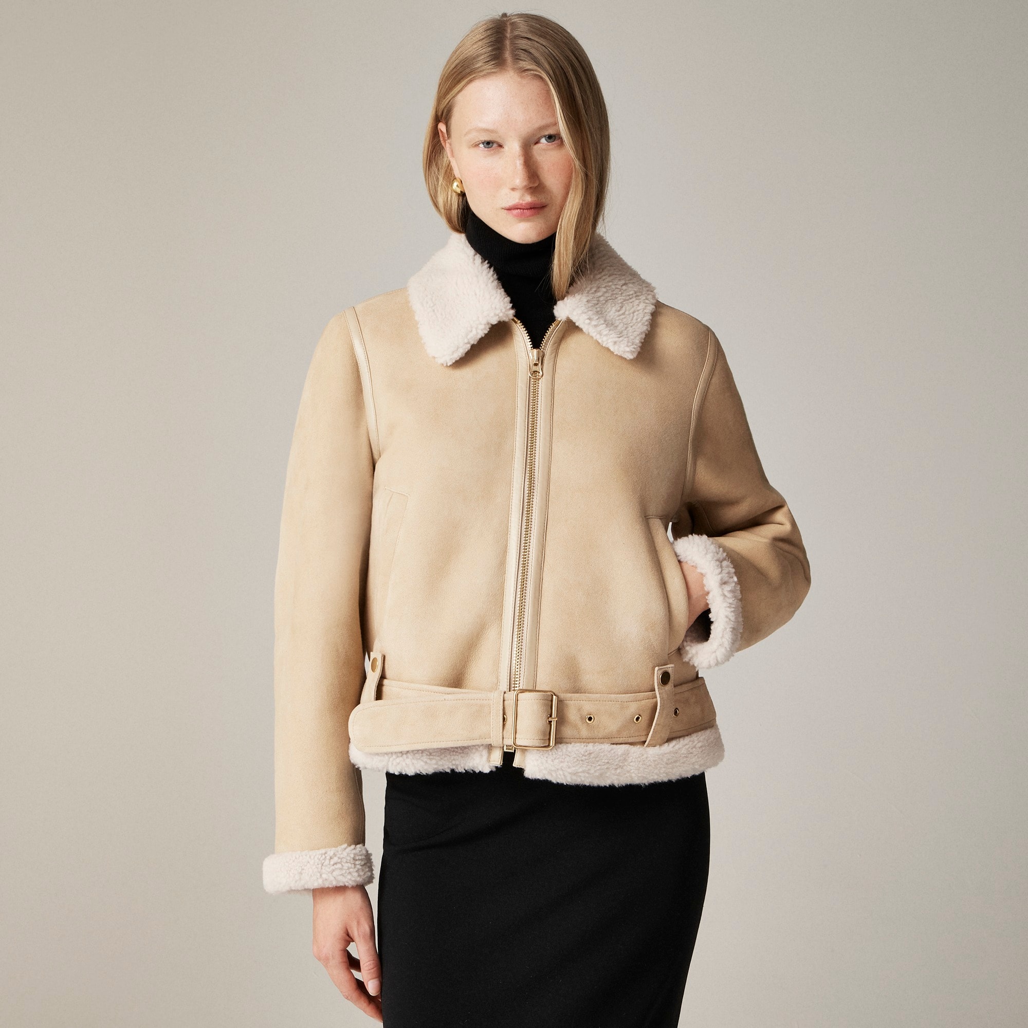 Collection shearling-lined jacket