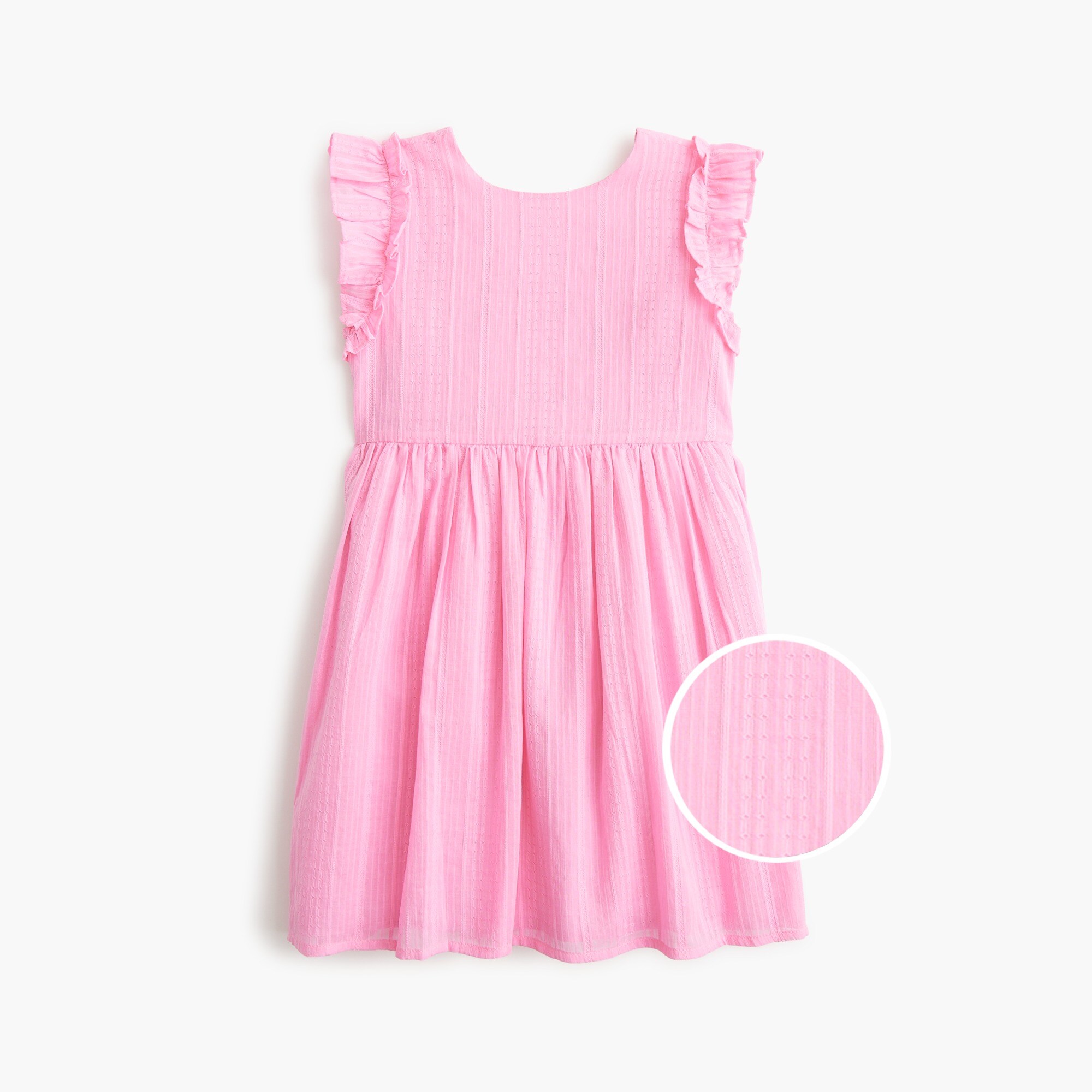 girls' ruffle-sleeve bow-back dress for girls