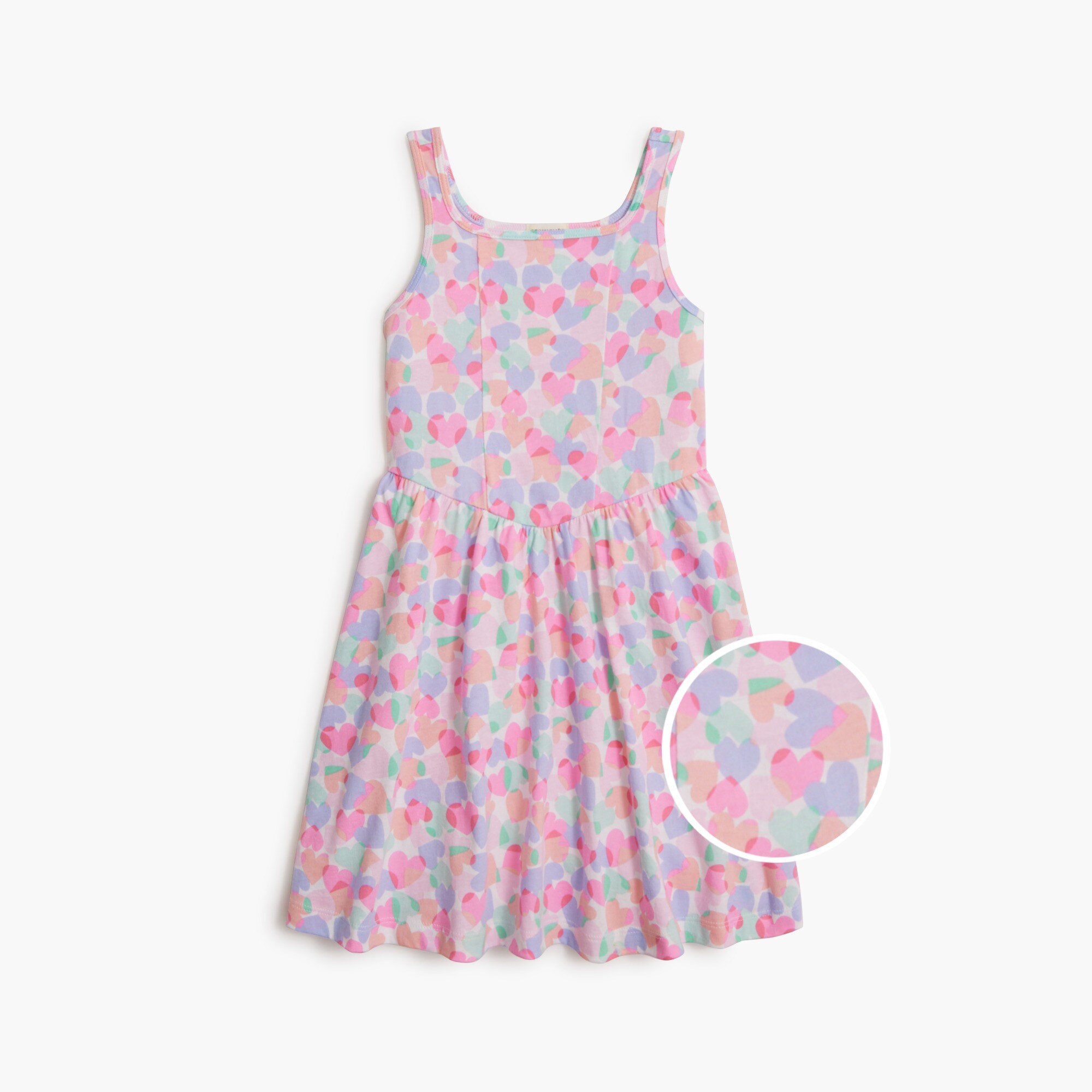 girls' heart tank dress for girls