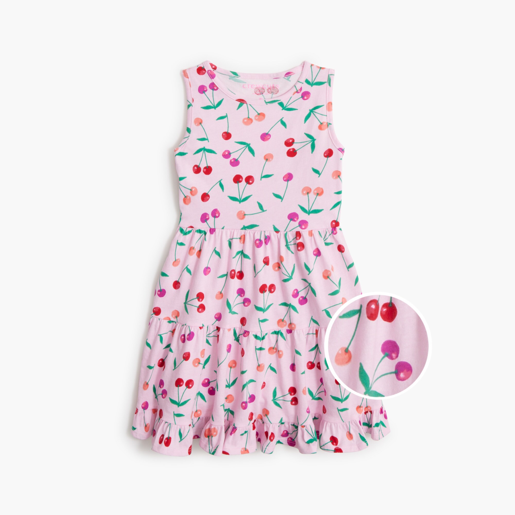 girls' cherry knit tank dress for girls