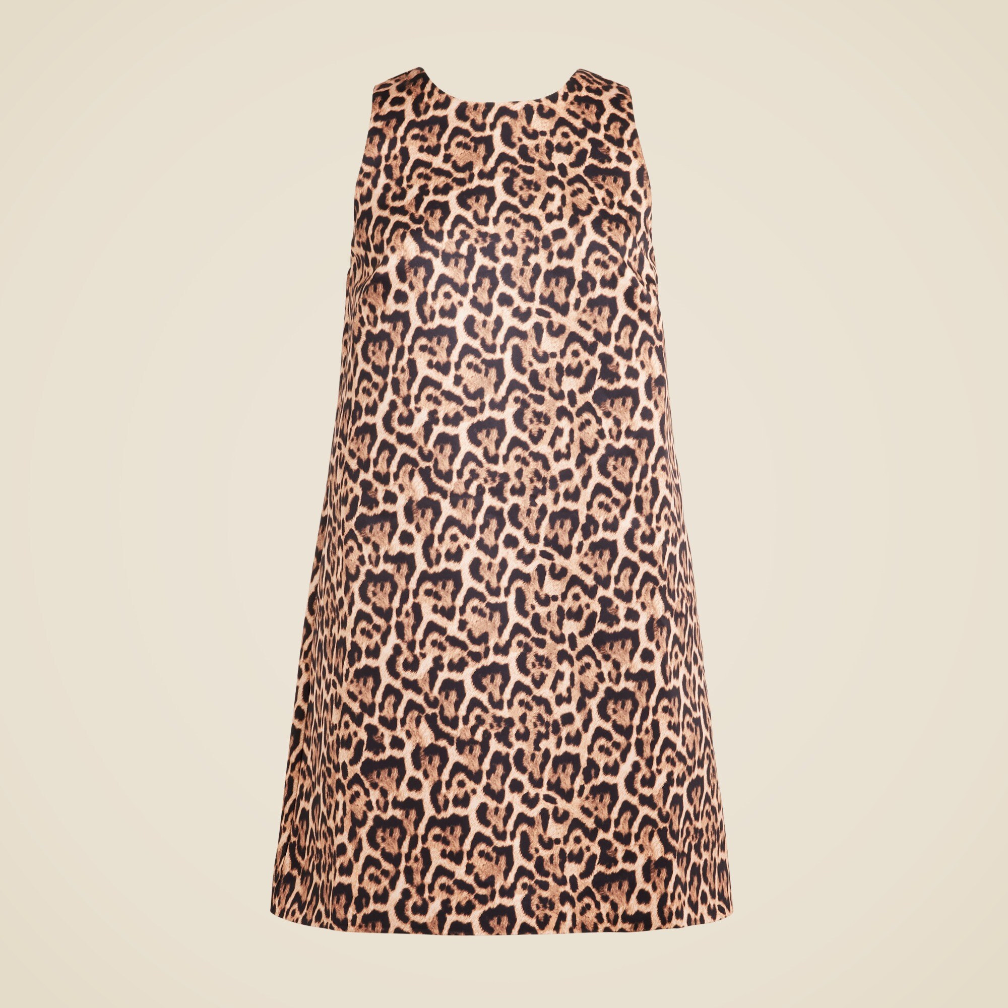 Maxine dress in leopard-print duchesse satin