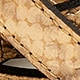 Skinny belt in snake-embossed Italian leather BRANDY SNAKE
