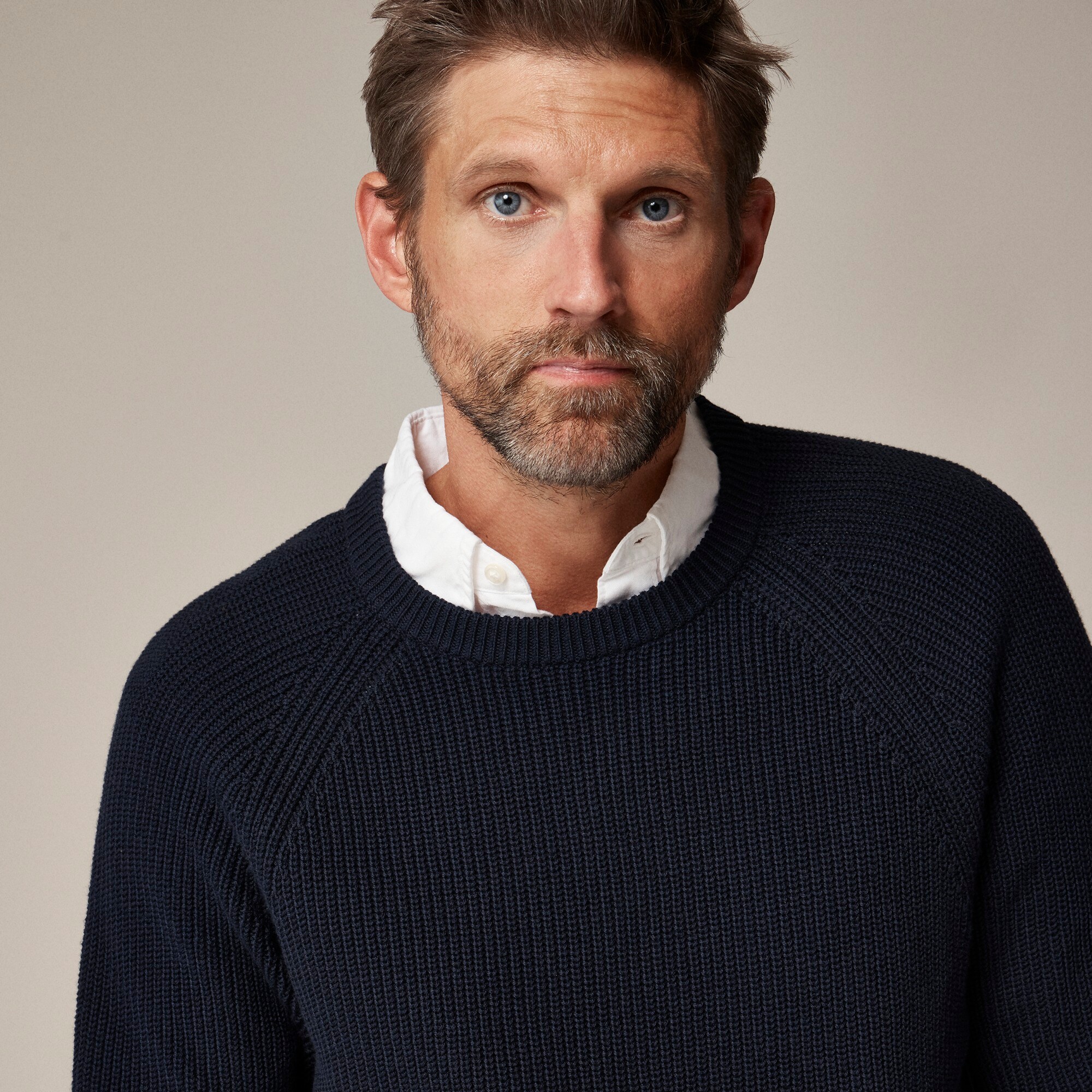 Heritage Cotton Ribbed Sweater For Men | J.Crew
