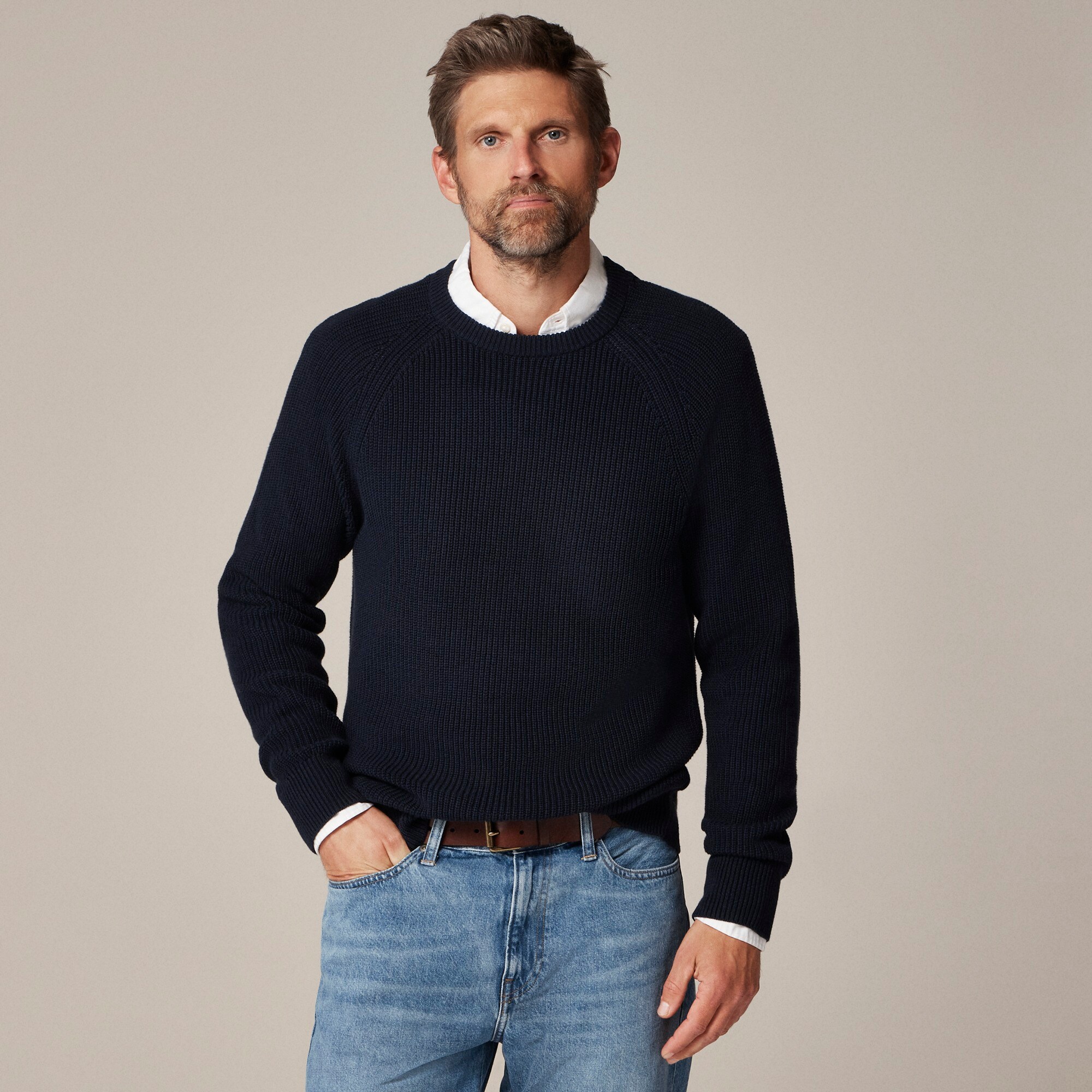 Heritage cotton ribbed sweater