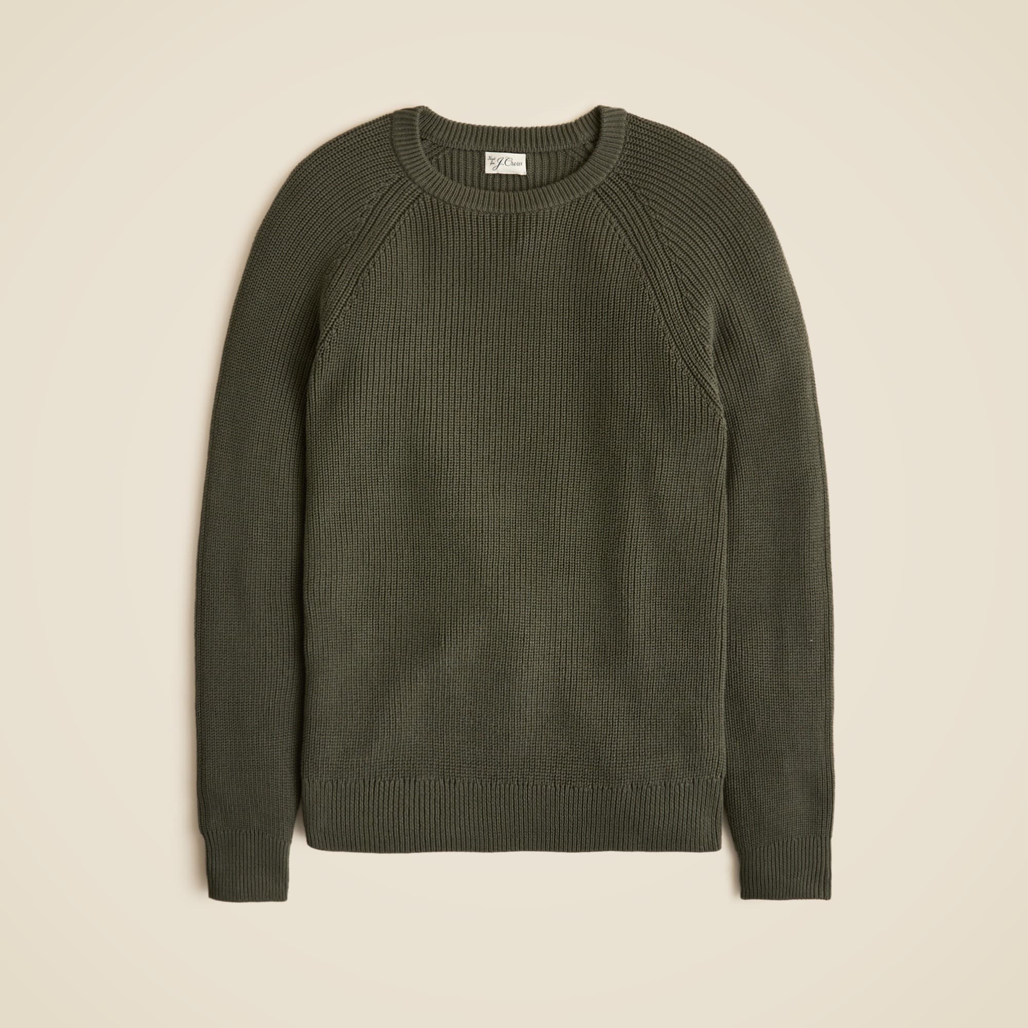 mens Heritage cotton ribbed sweater