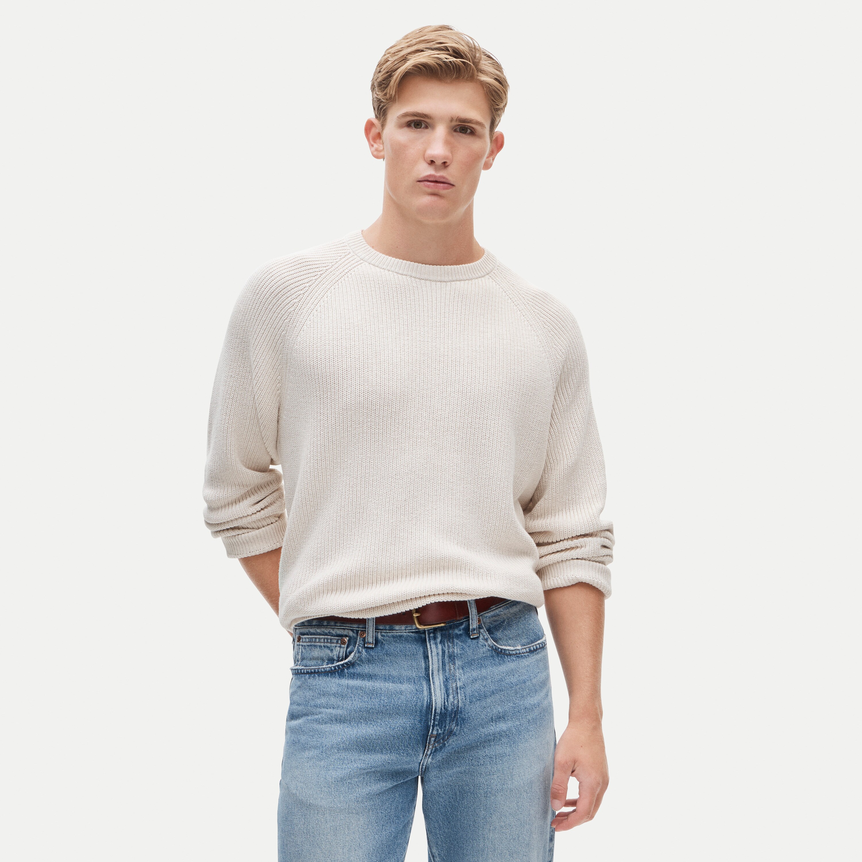 Heritage cotton ribbed sweater