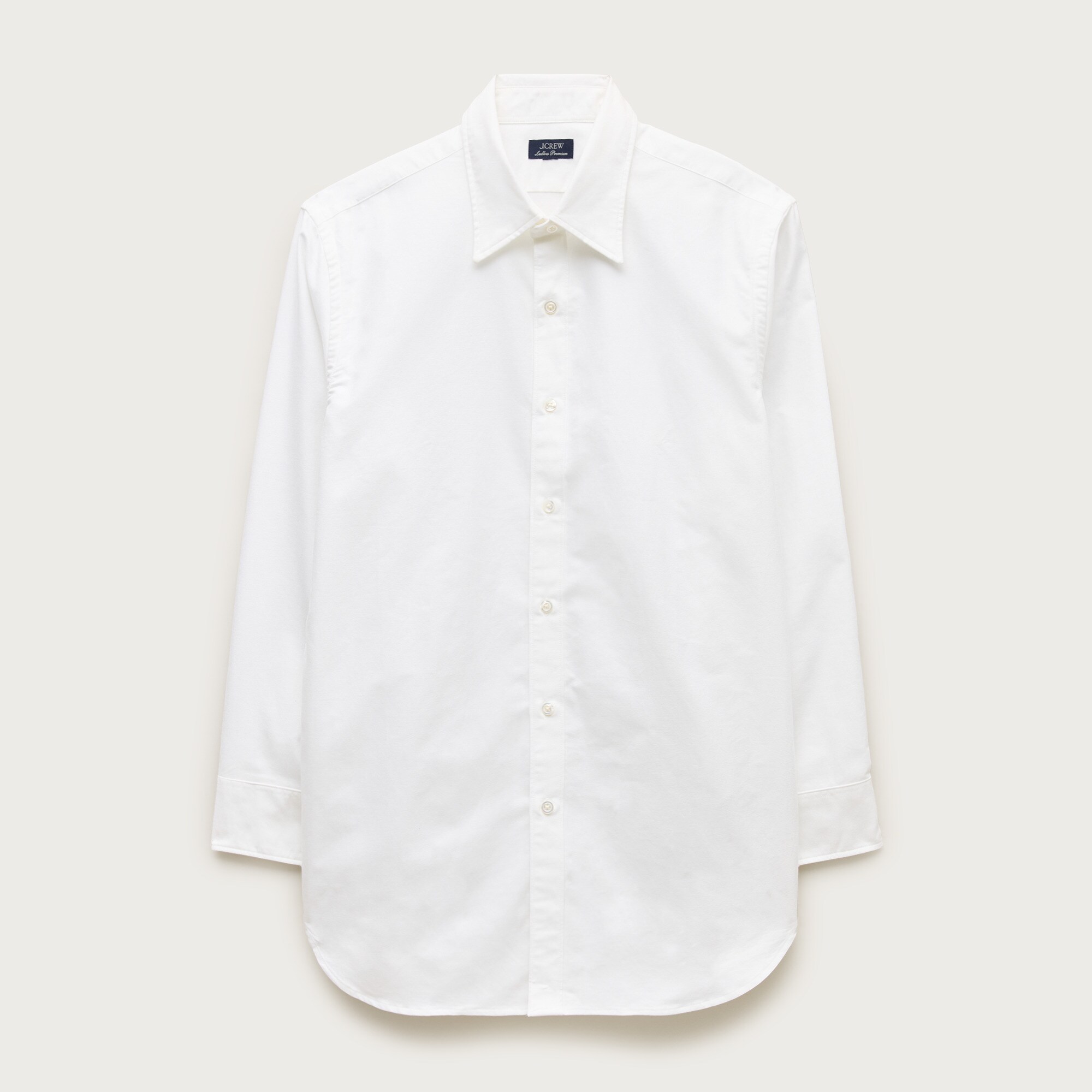 Slim Portuguese cotton oxford dress shirt