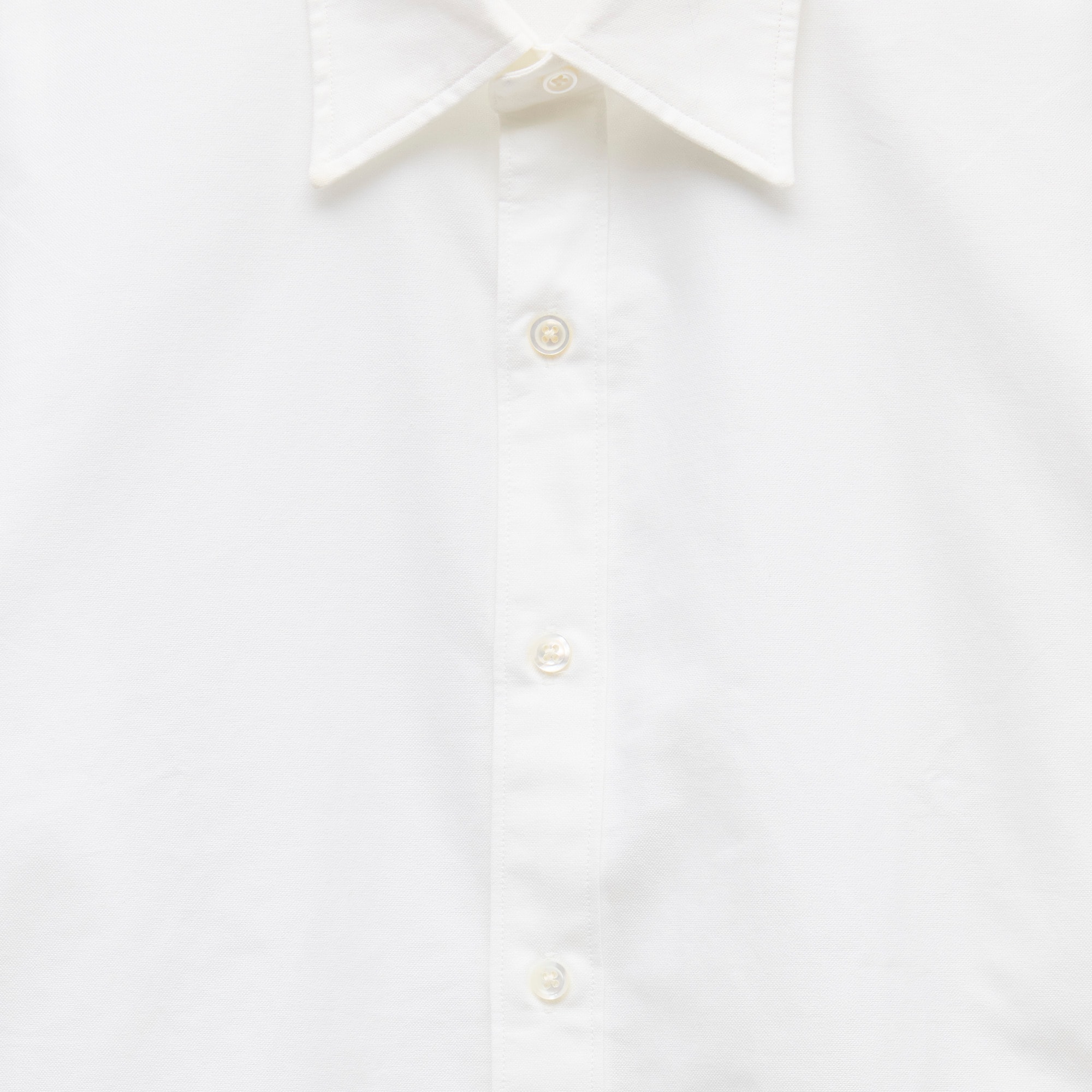 Slim Portuguese cotton oxford dress shirt