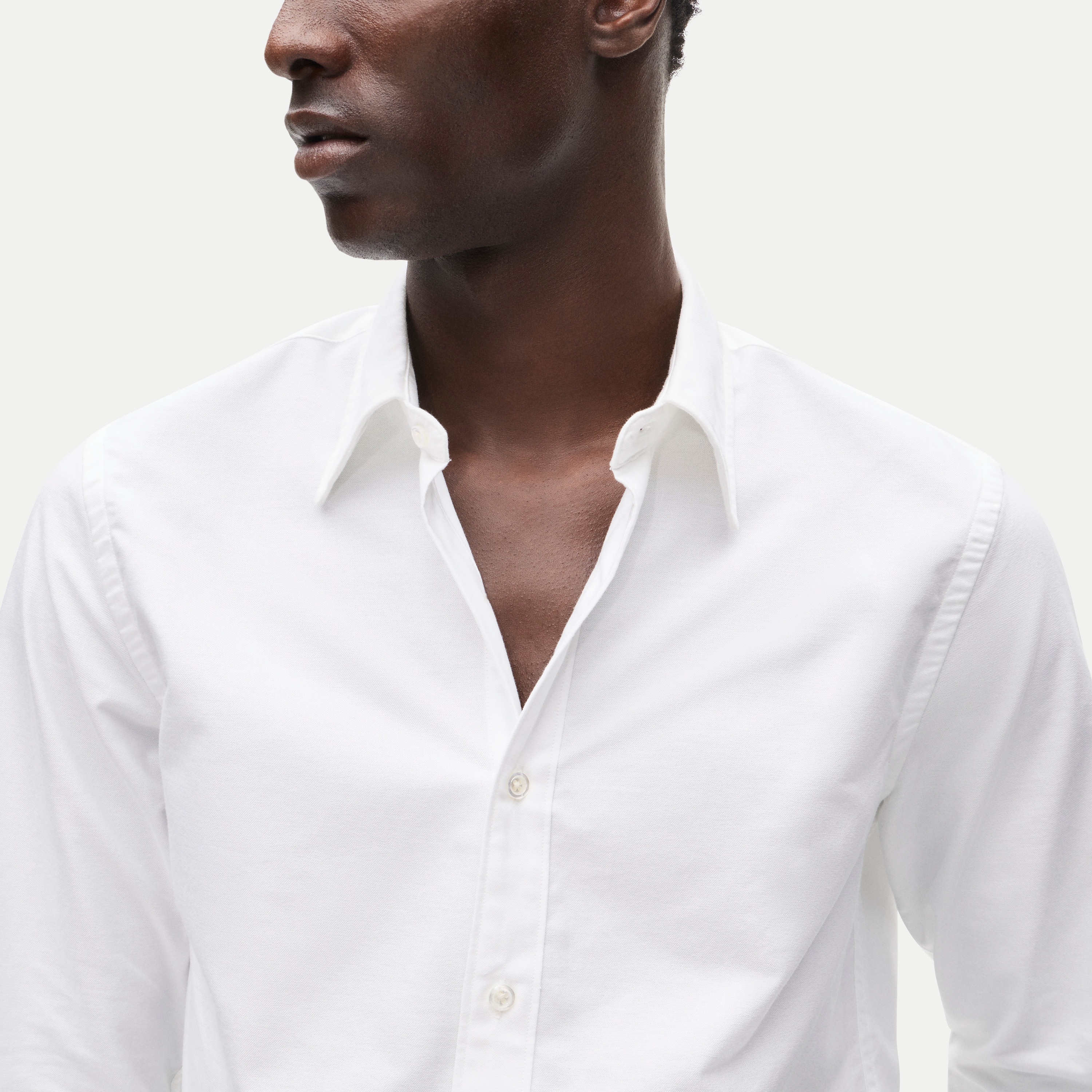 Slim Portuguese cotton oxford dress shirt