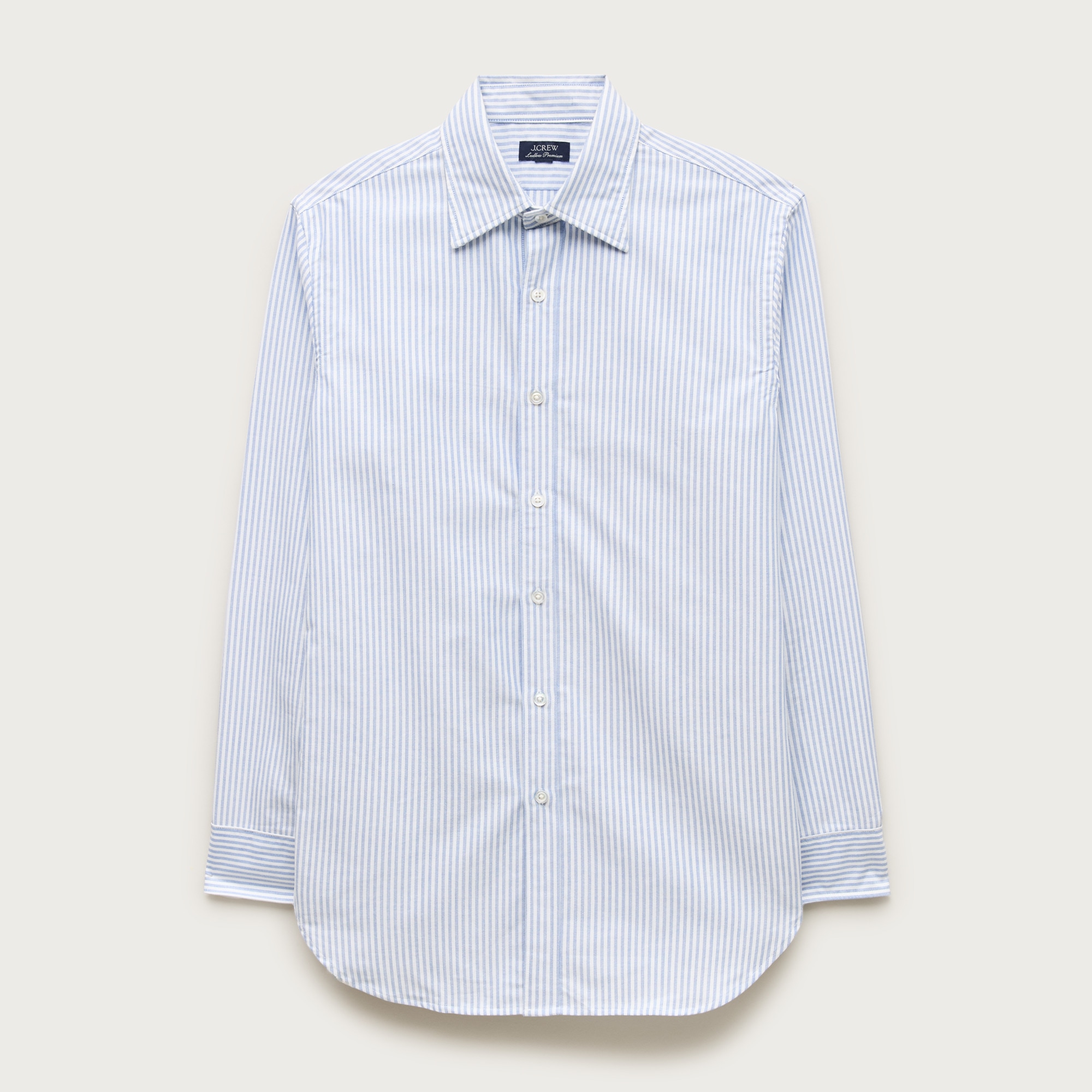 Slim Portuguese cotton oxford dress shirt