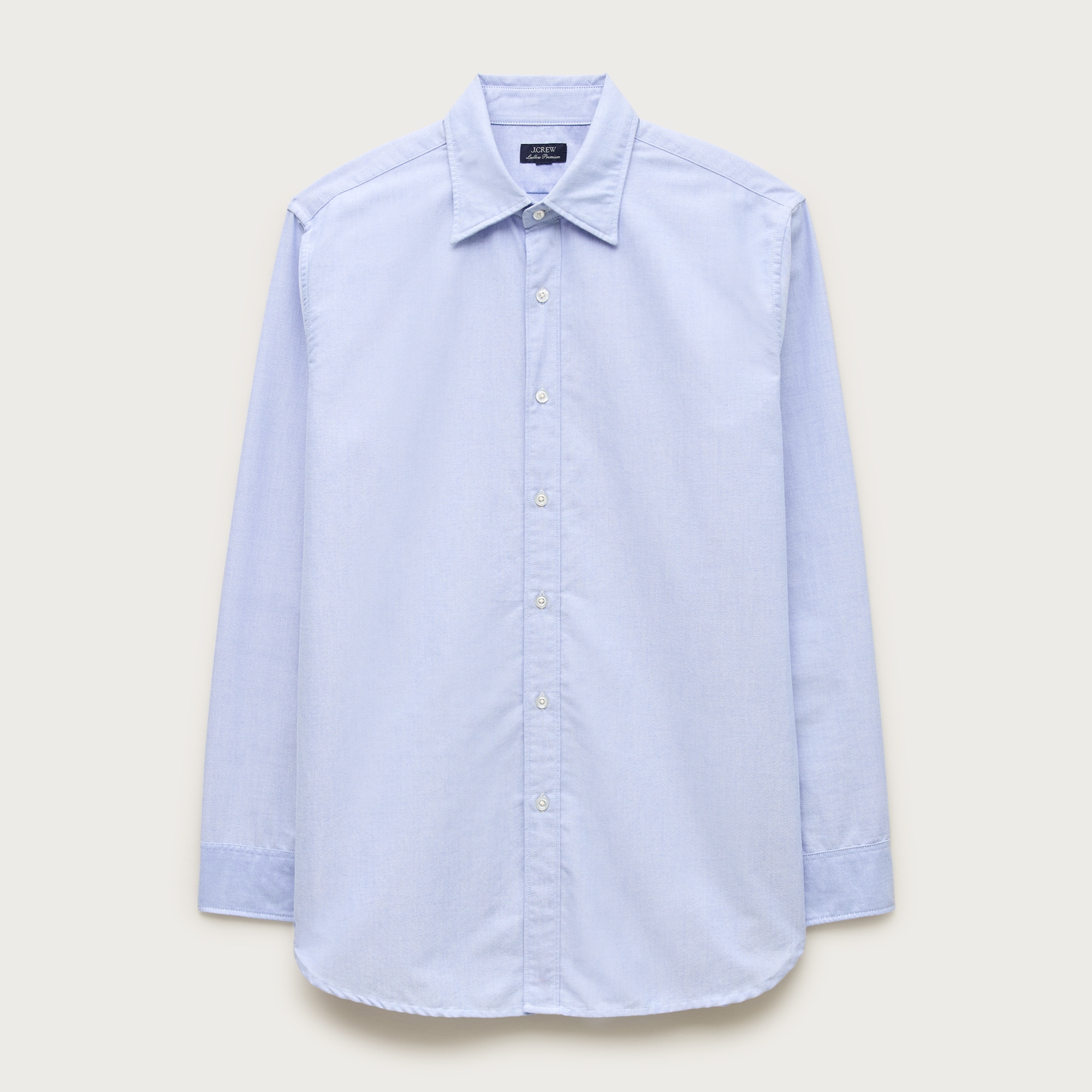 Slim Portuguese cotton oxford dress shirt