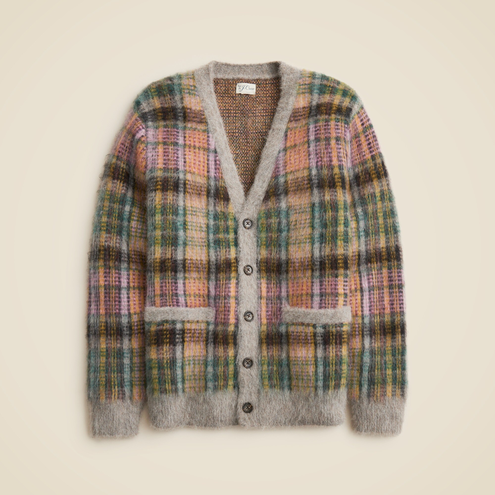  Alpaca-blend V-neck cardigan