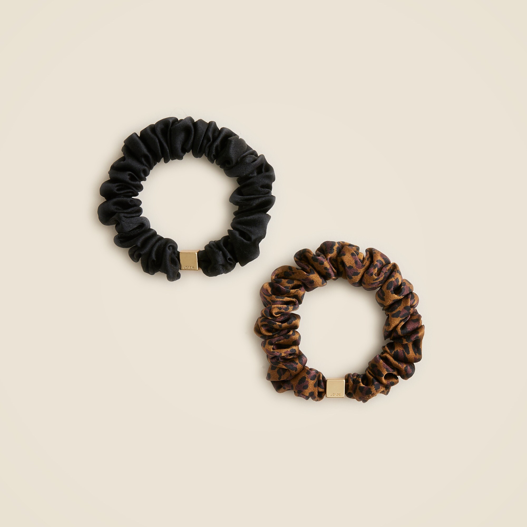  Ruched hair ties two-pack