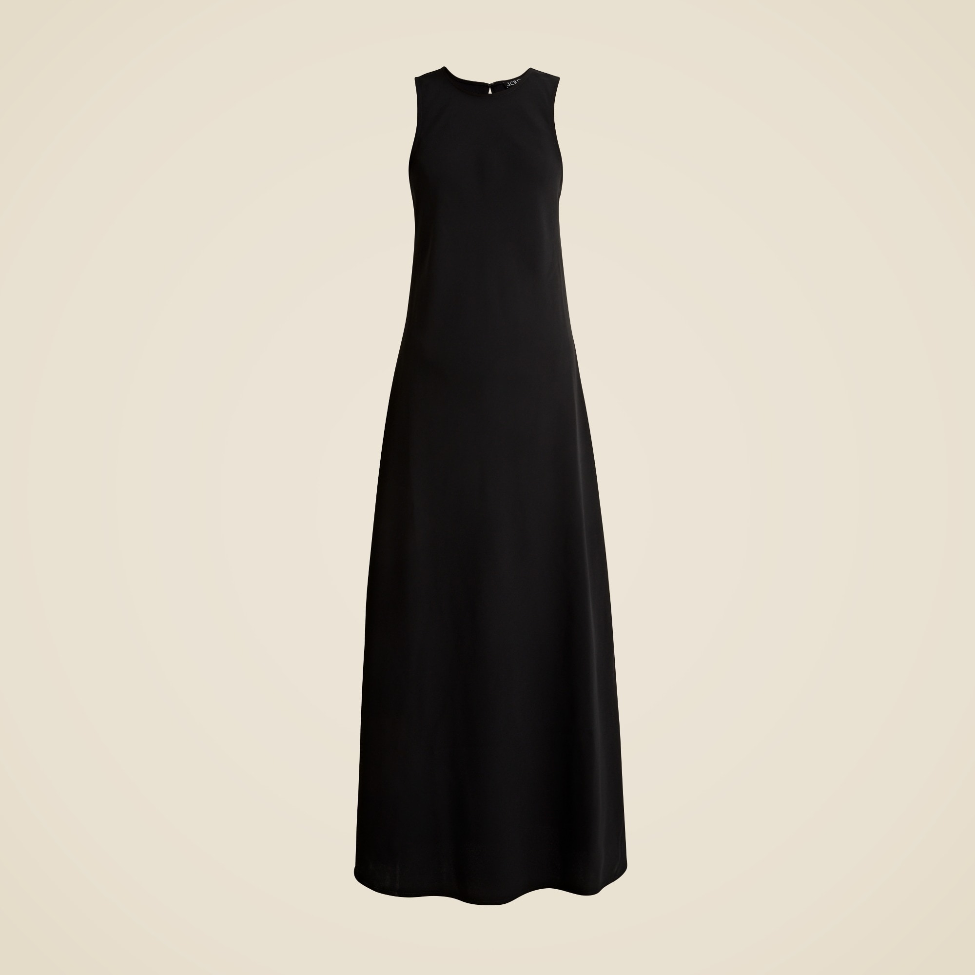 J.Crew Long A line Dress In Drapey Crepe For Women