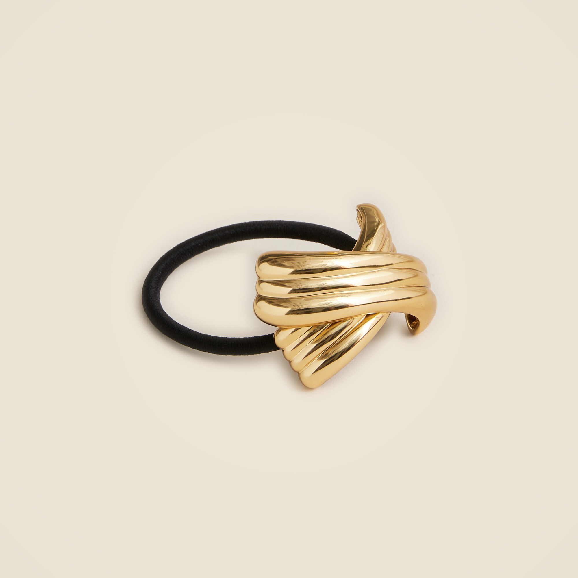 Crisscross Metallic Hair Tie For Women | J.Crew display picture 2