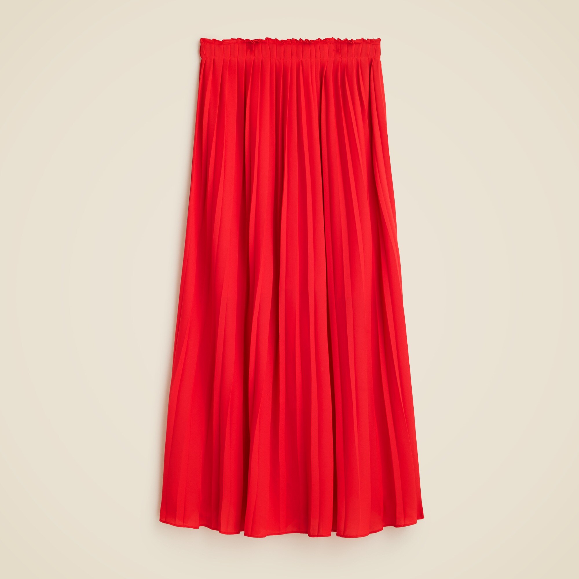 Pleated maxi skirt in drapey georgette