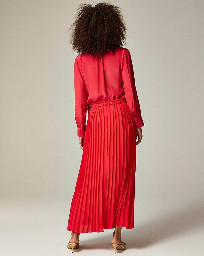 J.Crew: Pleated Maxi Skirt In Drapey Georgette For Women J.Crew: Pleated Maxi Skirt In Drapey Georgette For Women