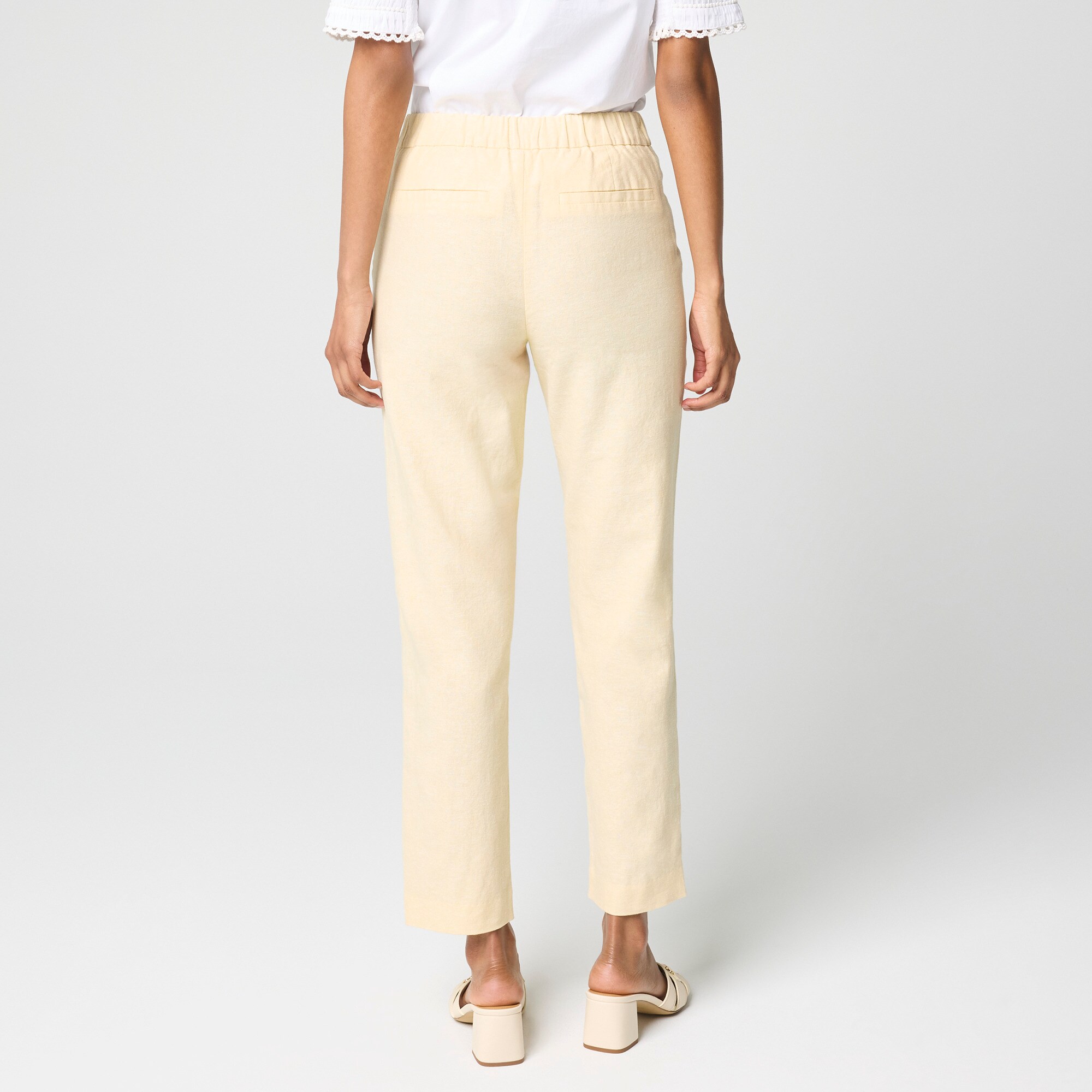 Linen-blend Sailor pant