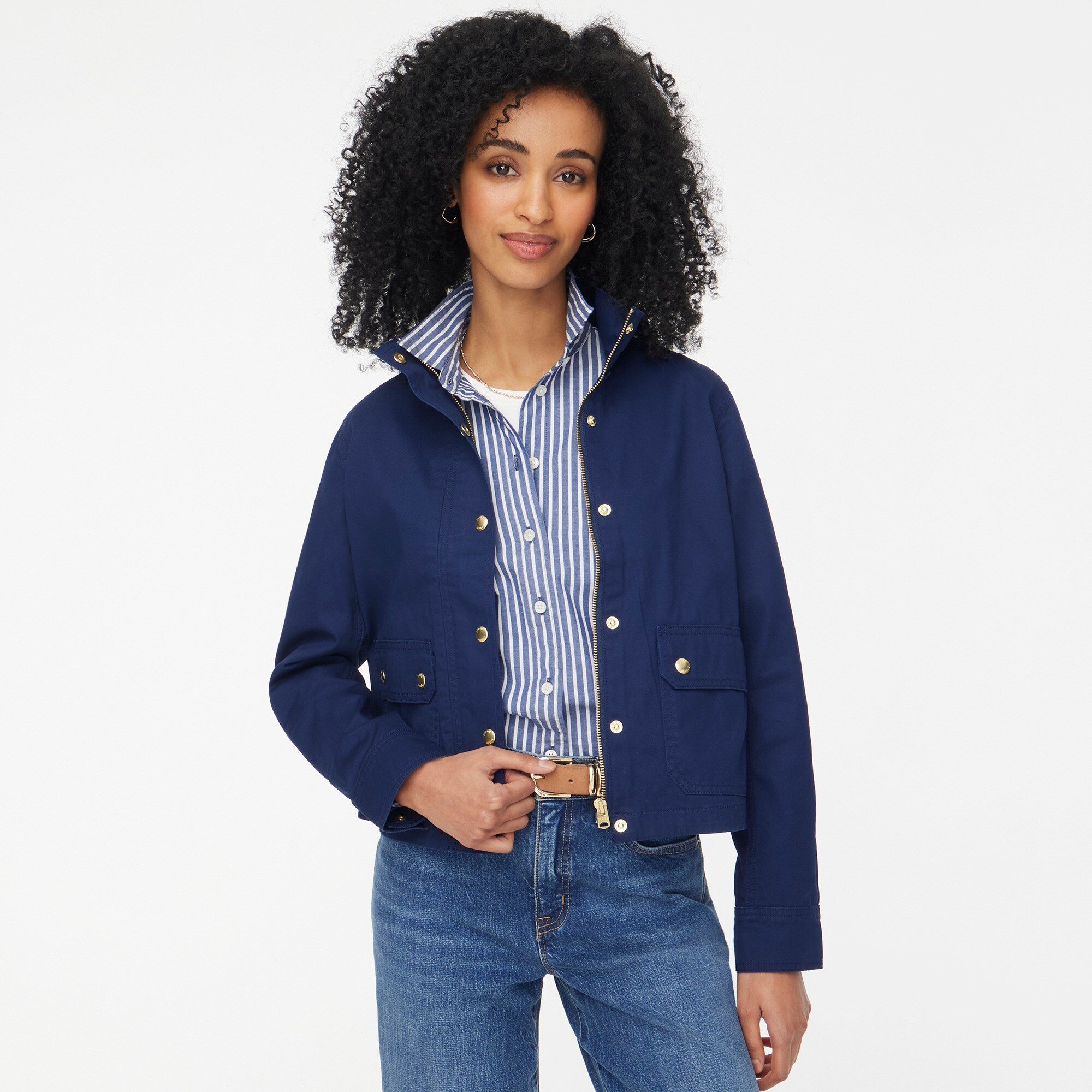 womens Twill utility jacket