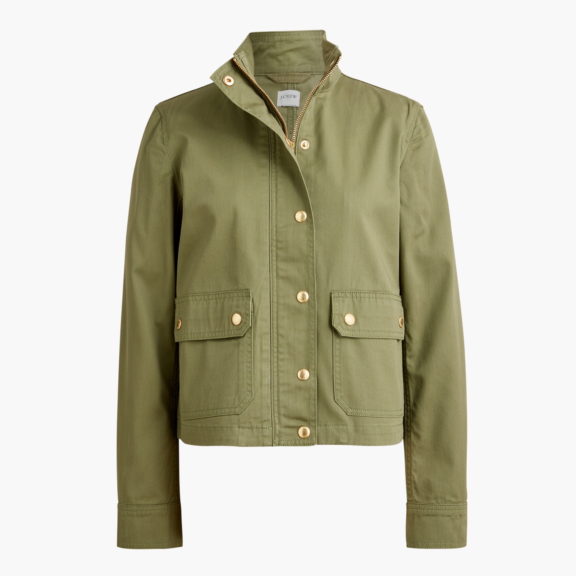 twill utility jacket for women