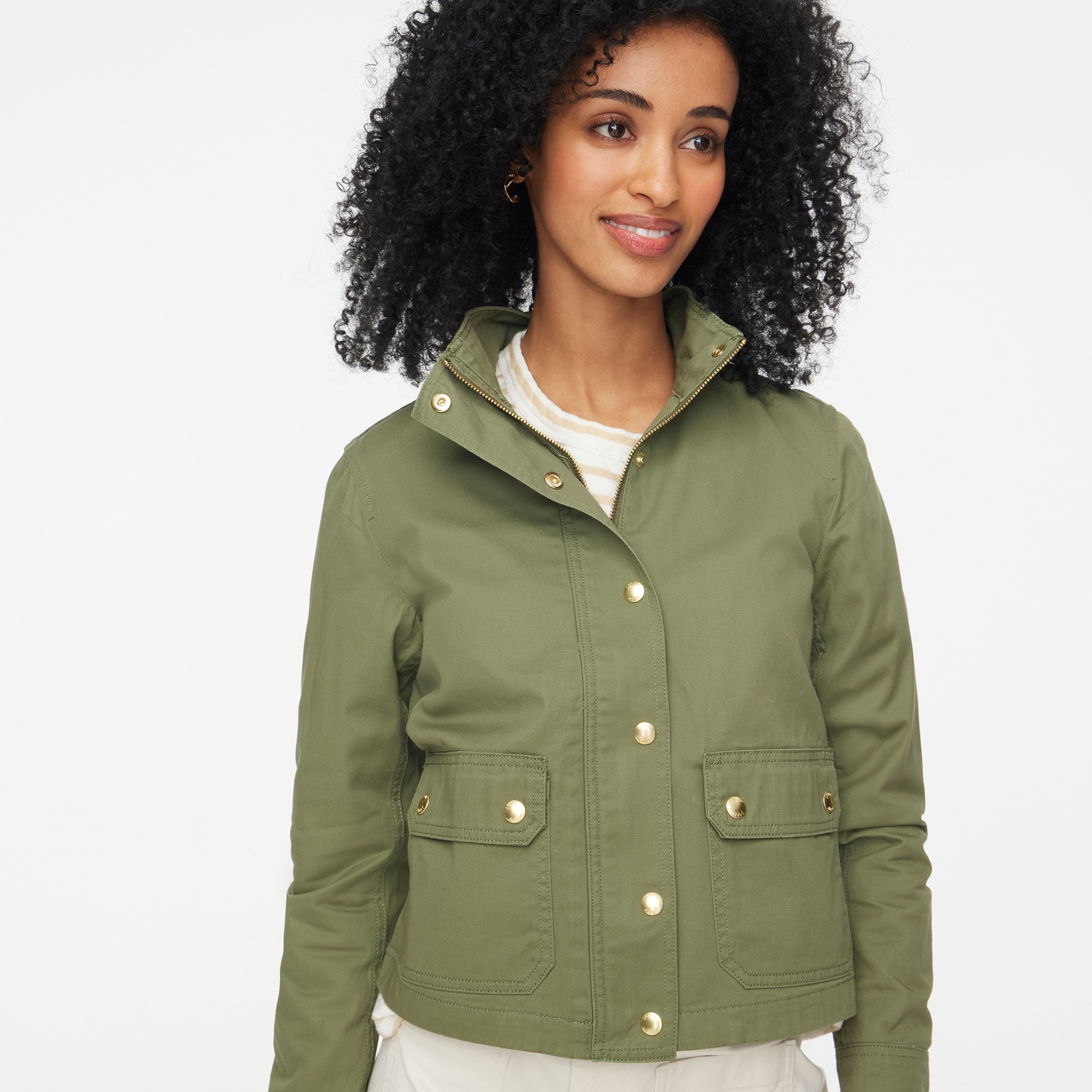womens Twill utility jacket