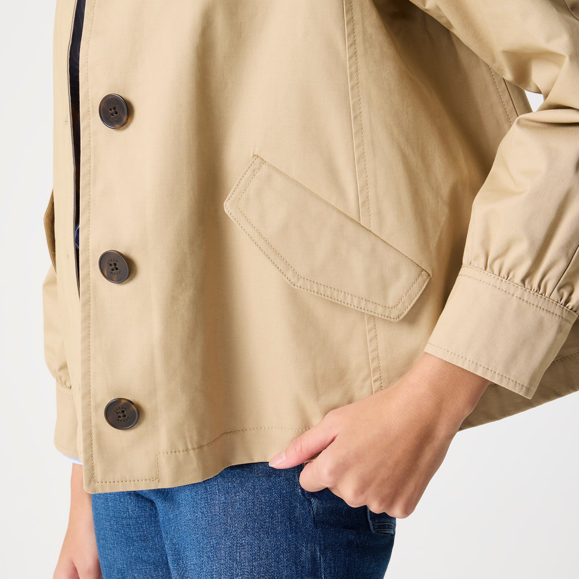 Short utility trench jacket