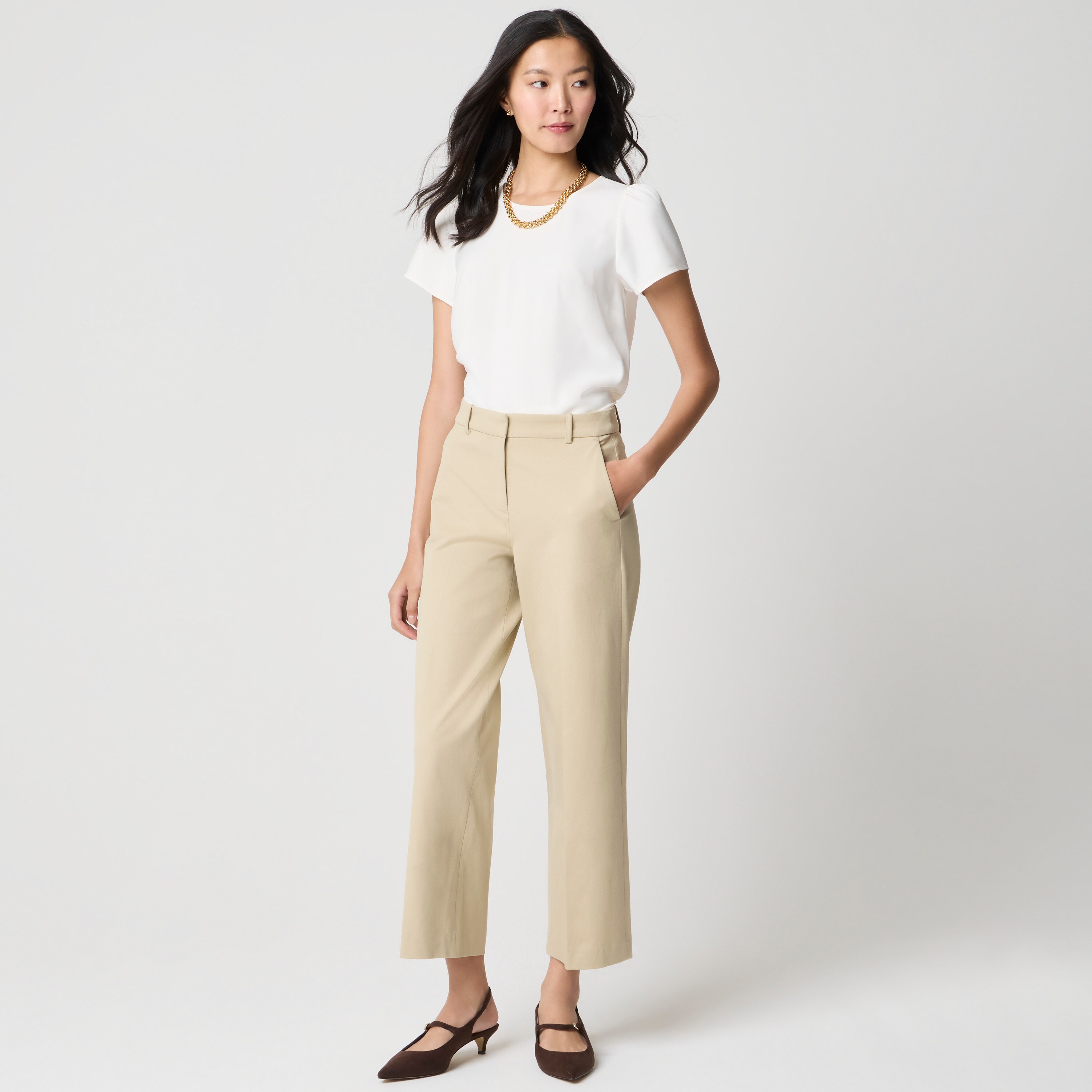 Remy Wide-leg Cropped Pant For Women | Factory