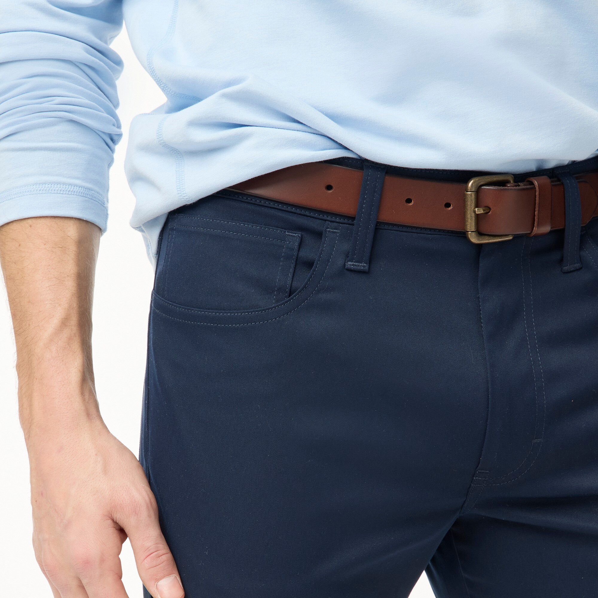Straight-fit five-pocket tech pant
