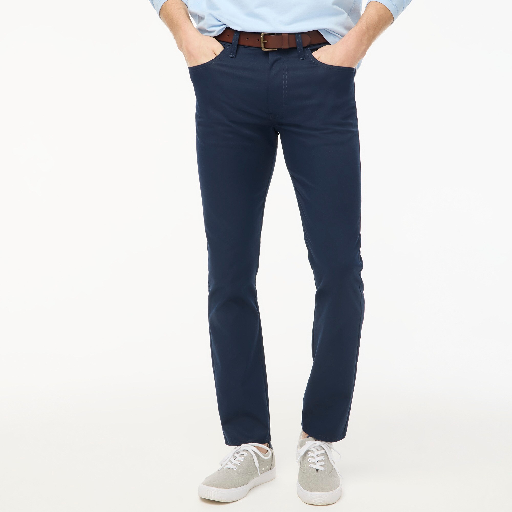 slim fit dress slacks Perry Ellis Men's Slim Fit Tech 2.0 Suit Pants in Black, Size 34, Nylon/Elastane main image 1