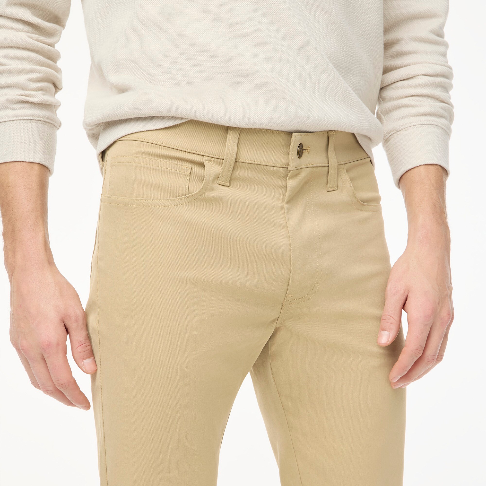 Straight-fit five-pocket tech pant
