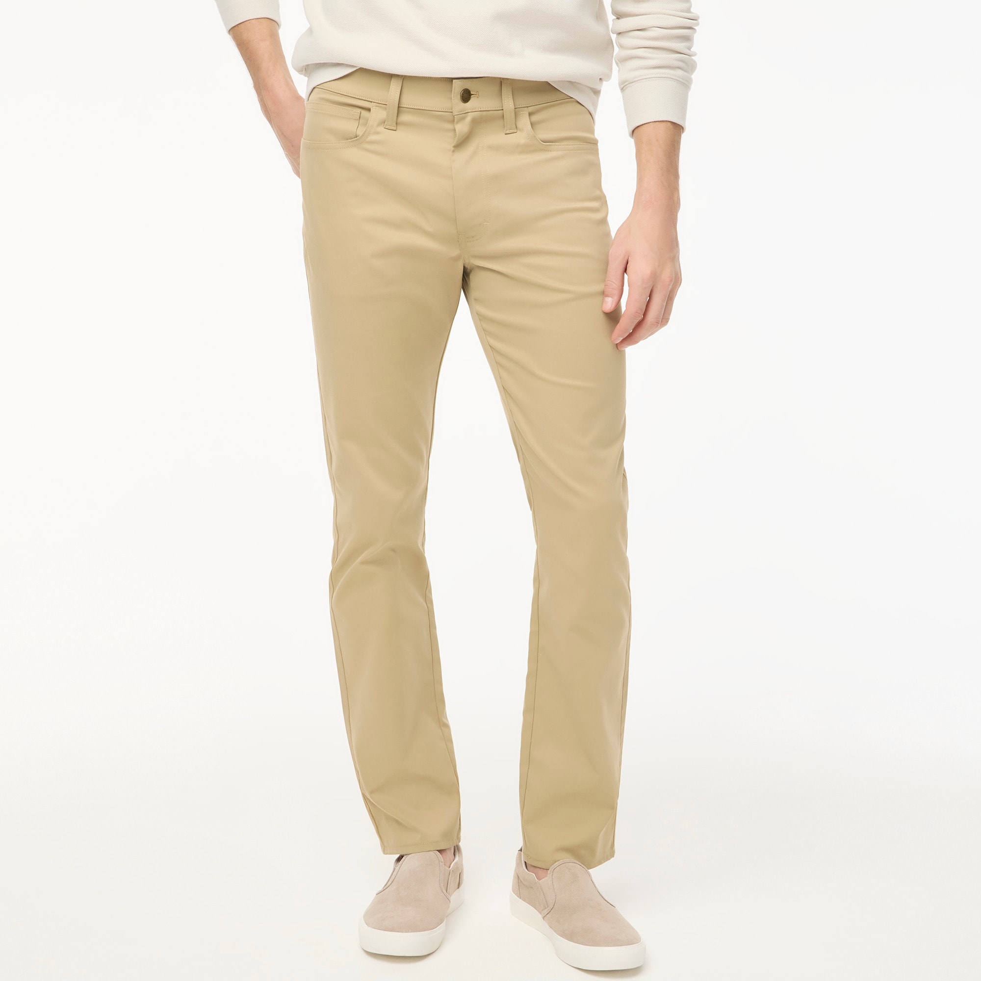 Straight-fit five-pocket tech pant