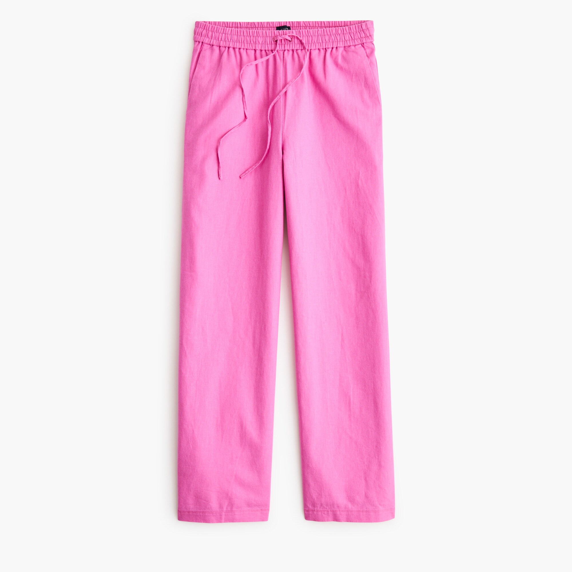 Linen-blend Slim Wide-leg Drawstring Pant For Women | Factory