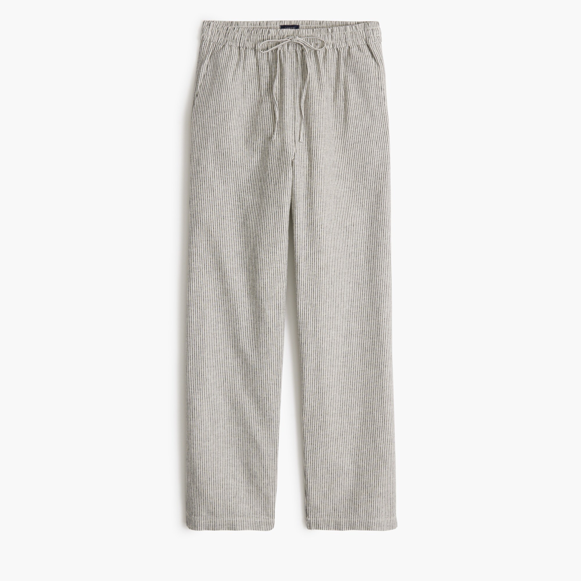  Petite linen-blend slim wide-leg drawstring pant