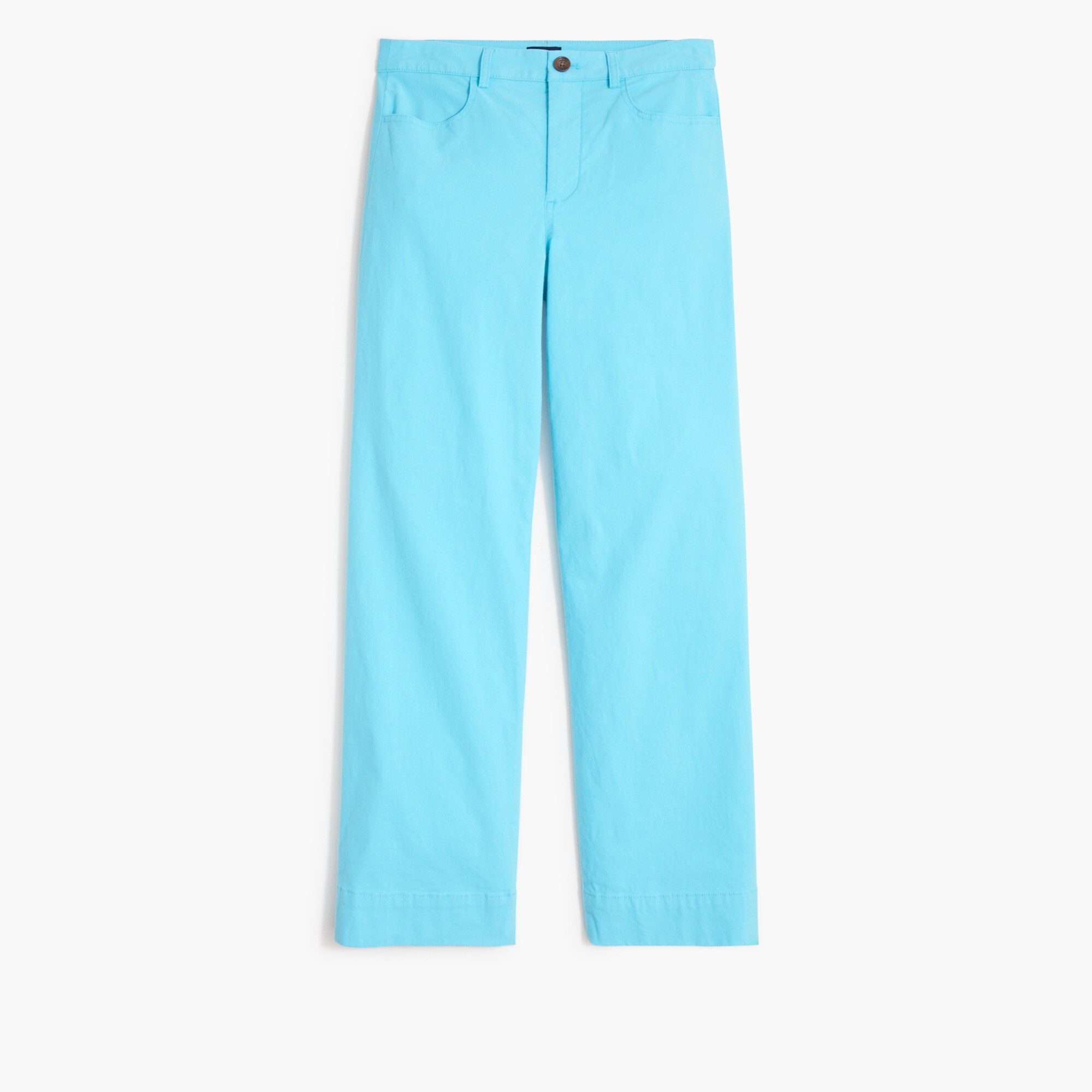 High-rise wide-leg cropped pant