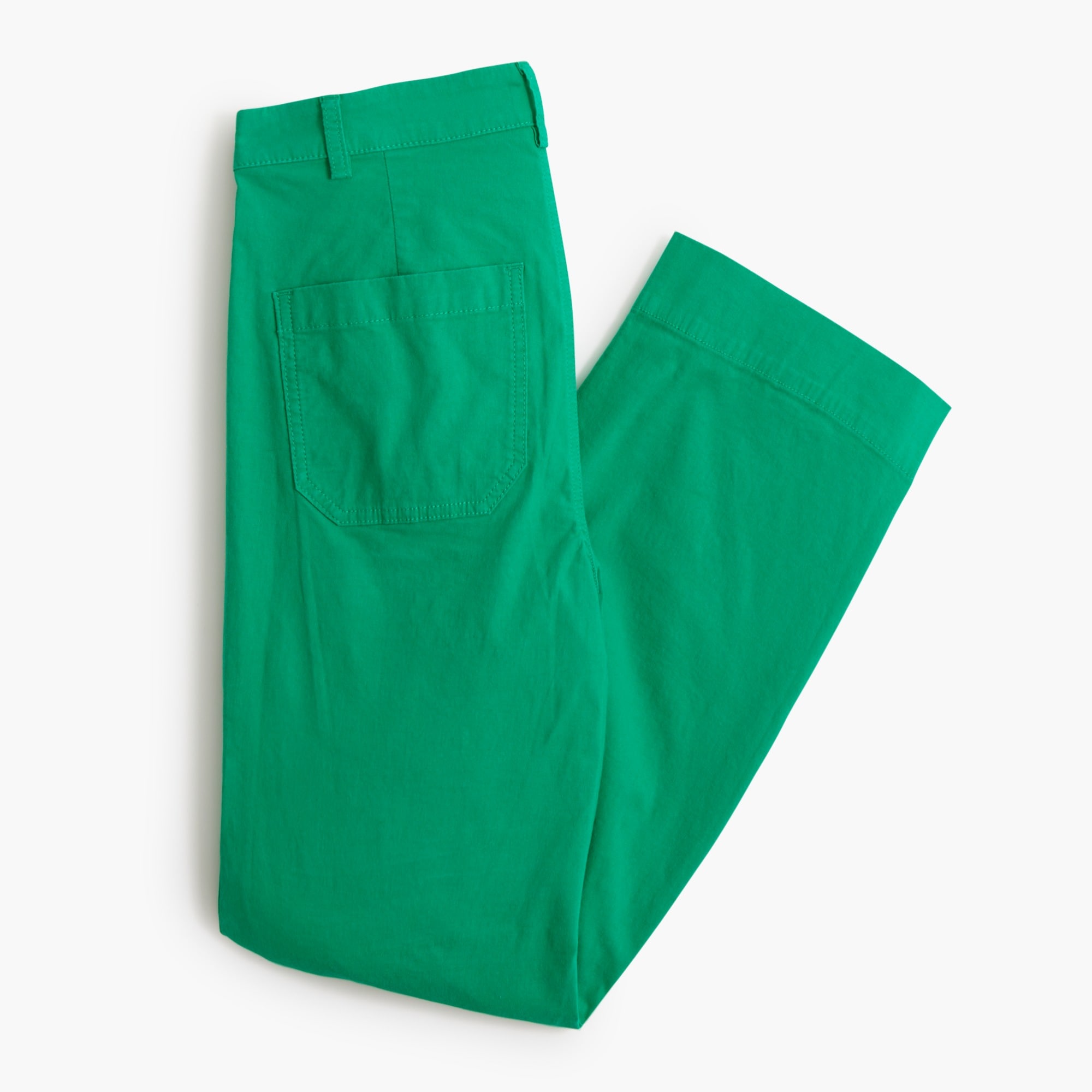 High-rise wide-leg cropped pant