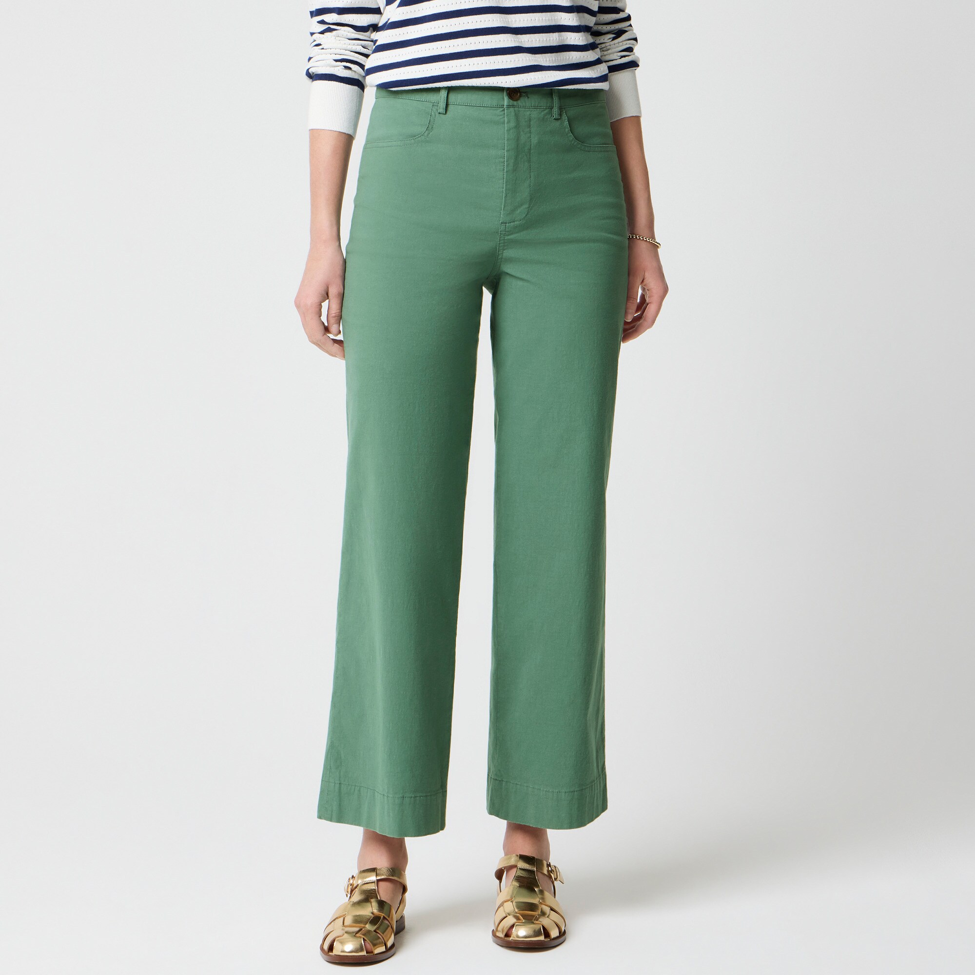 womens Ella high-rise wide-leg cropped pant