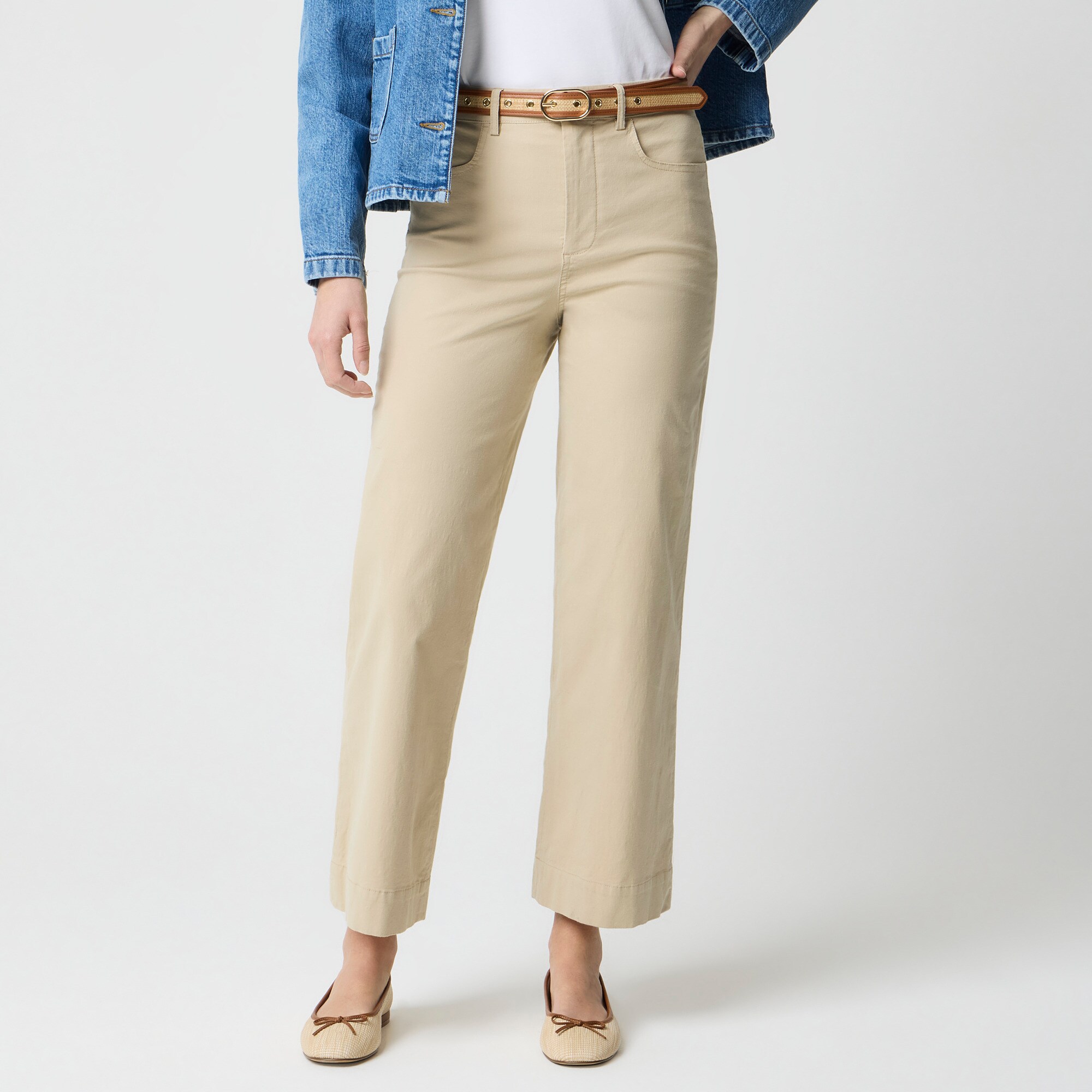 Ella Wide-leg Cropped Pant For Women | Factory