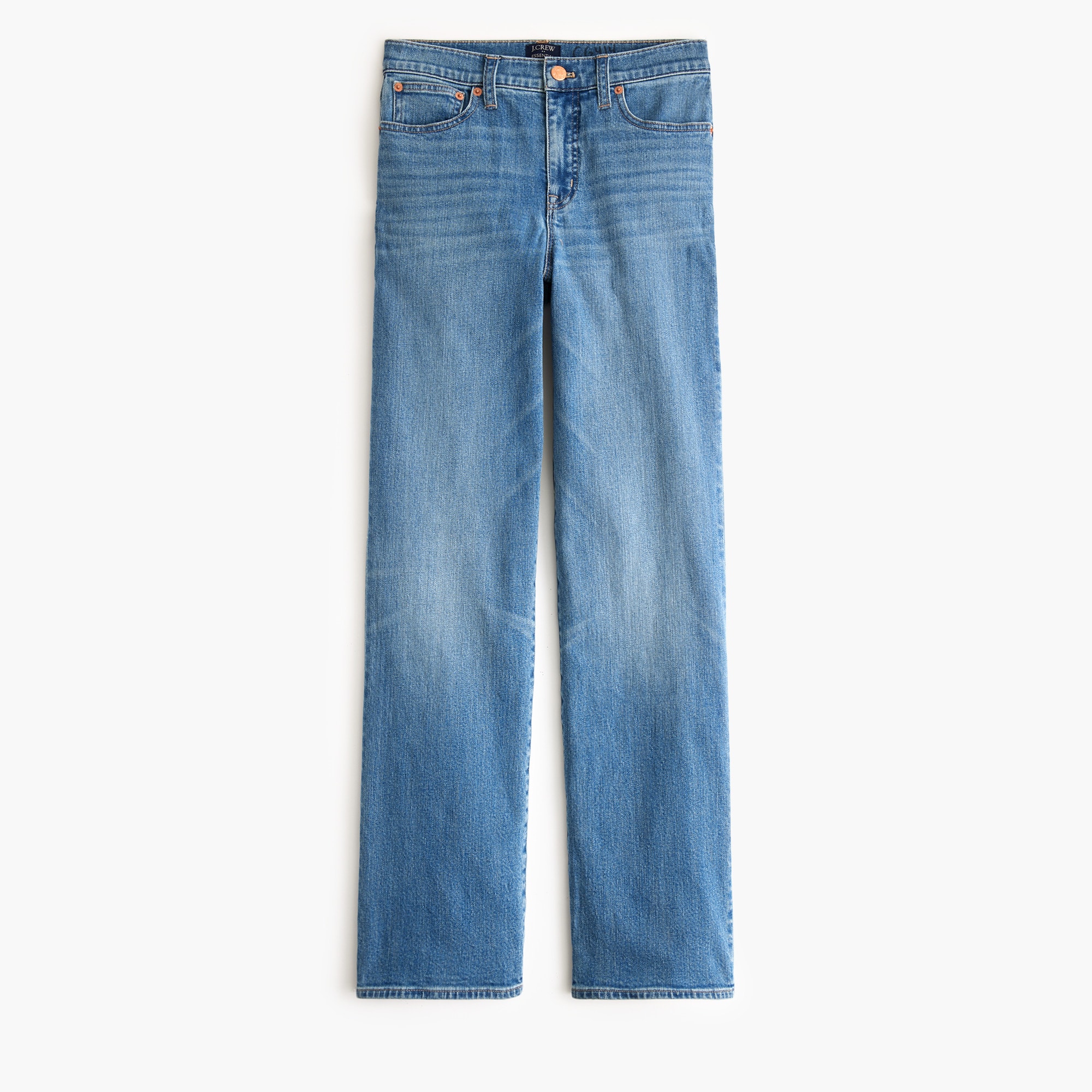 Bow Detail Wide Leg Denim- Medium Wash