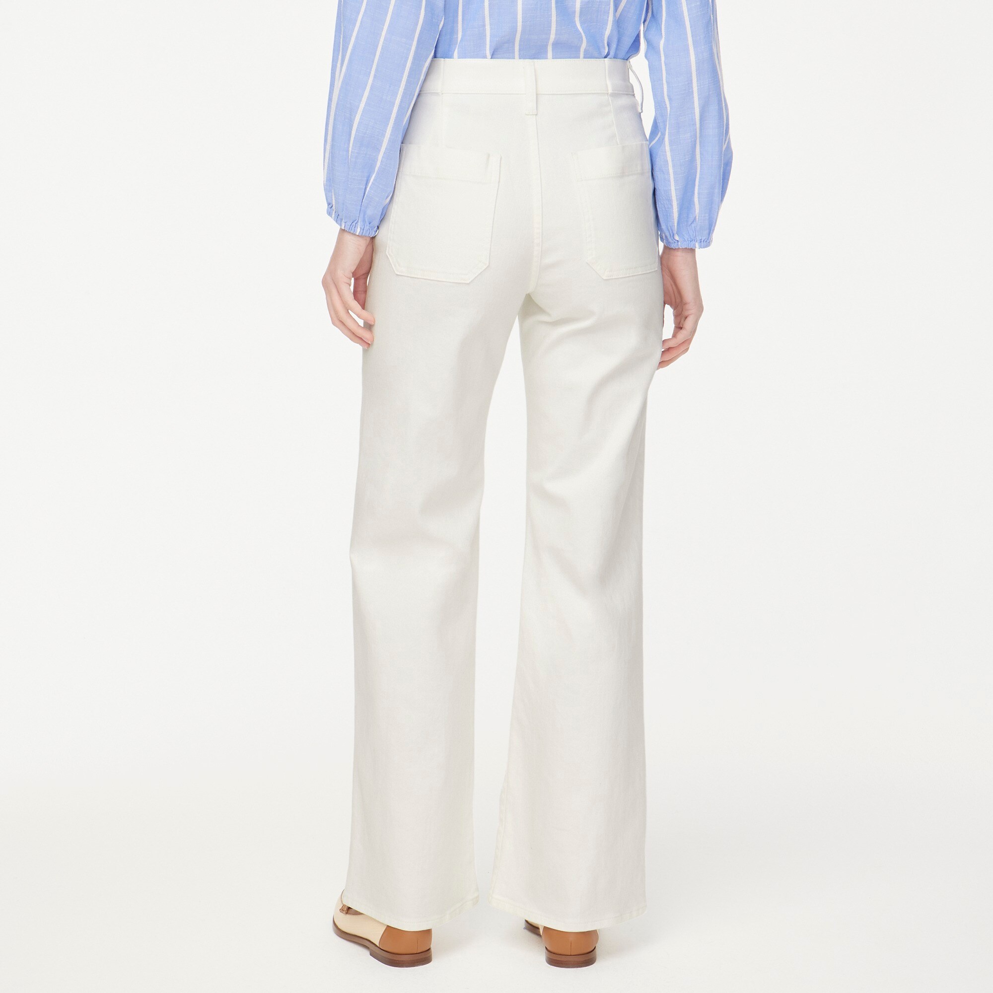Slim wide-leg sailor jean in all-day stretch