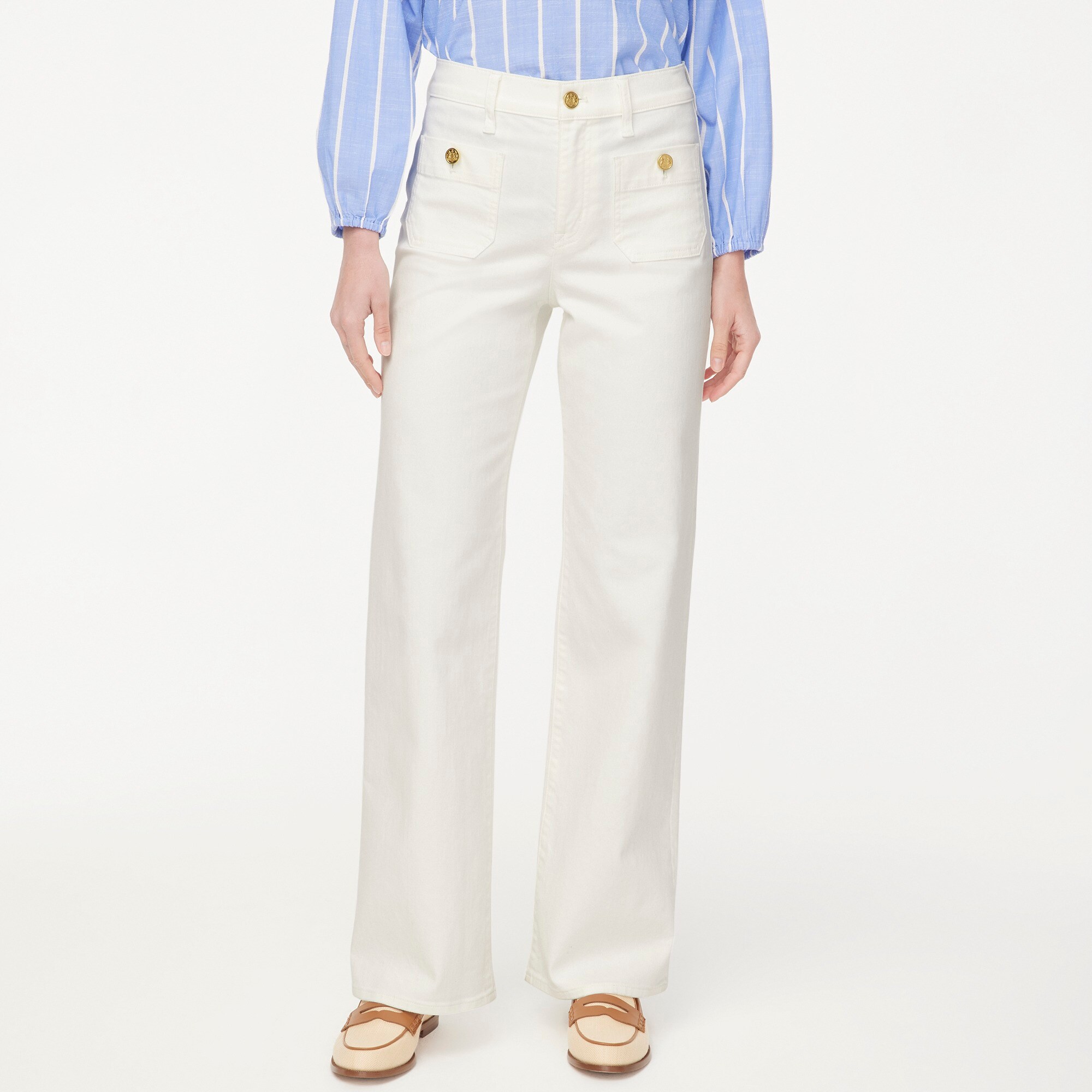 womens Slim wide-leg sailor jean in all-day stretch