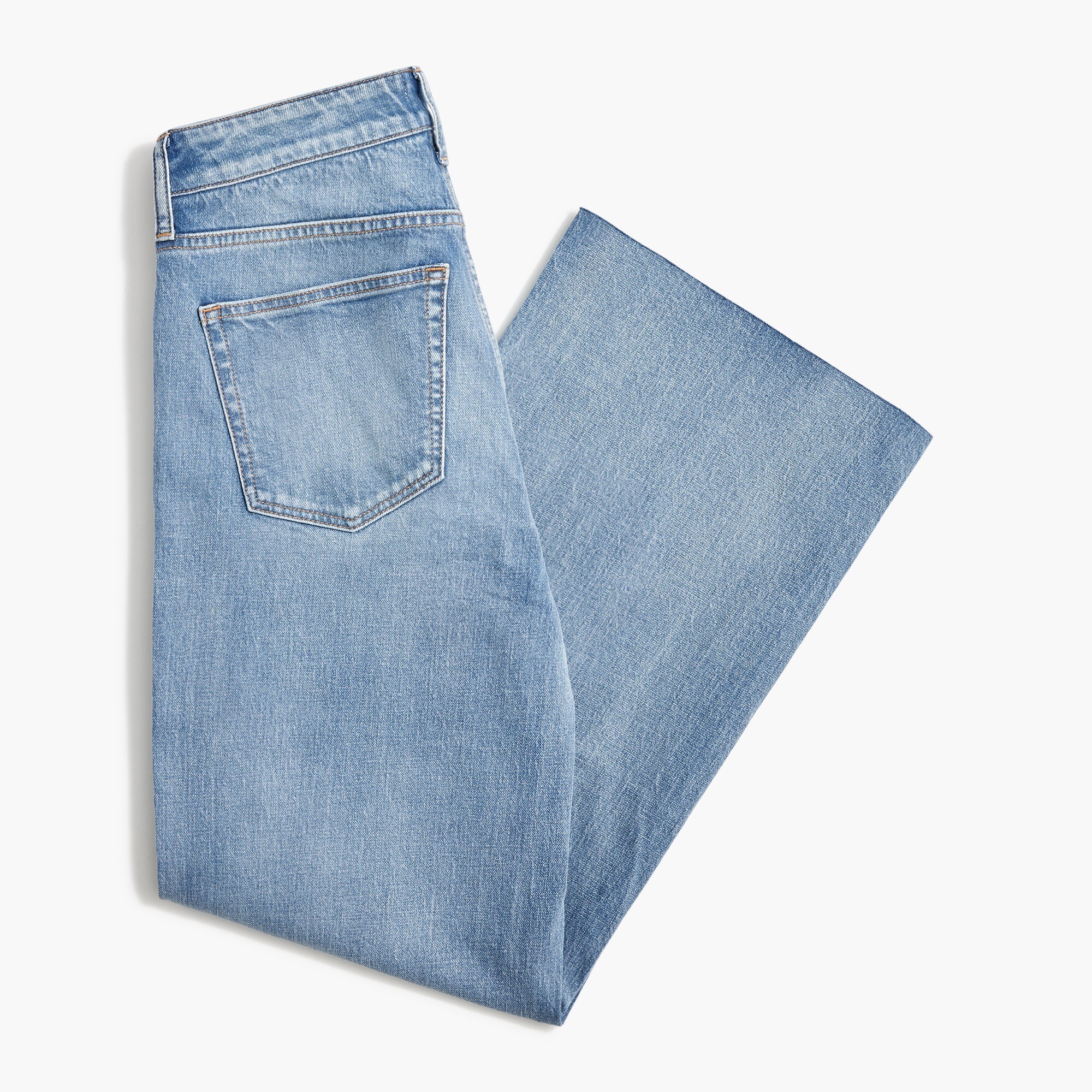 Curvy wide-leg cropped jean in all-day stretch