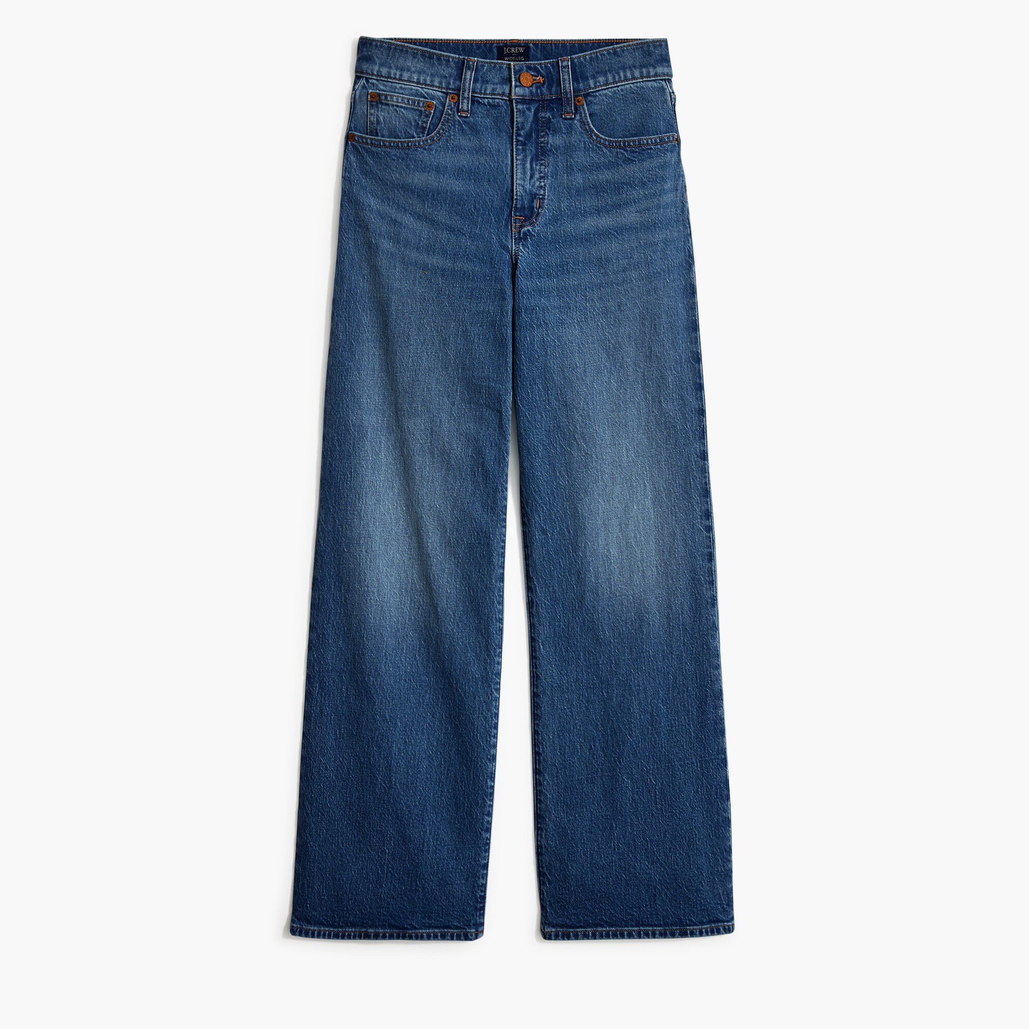 Wide-leg cropped jean in all-day stretch