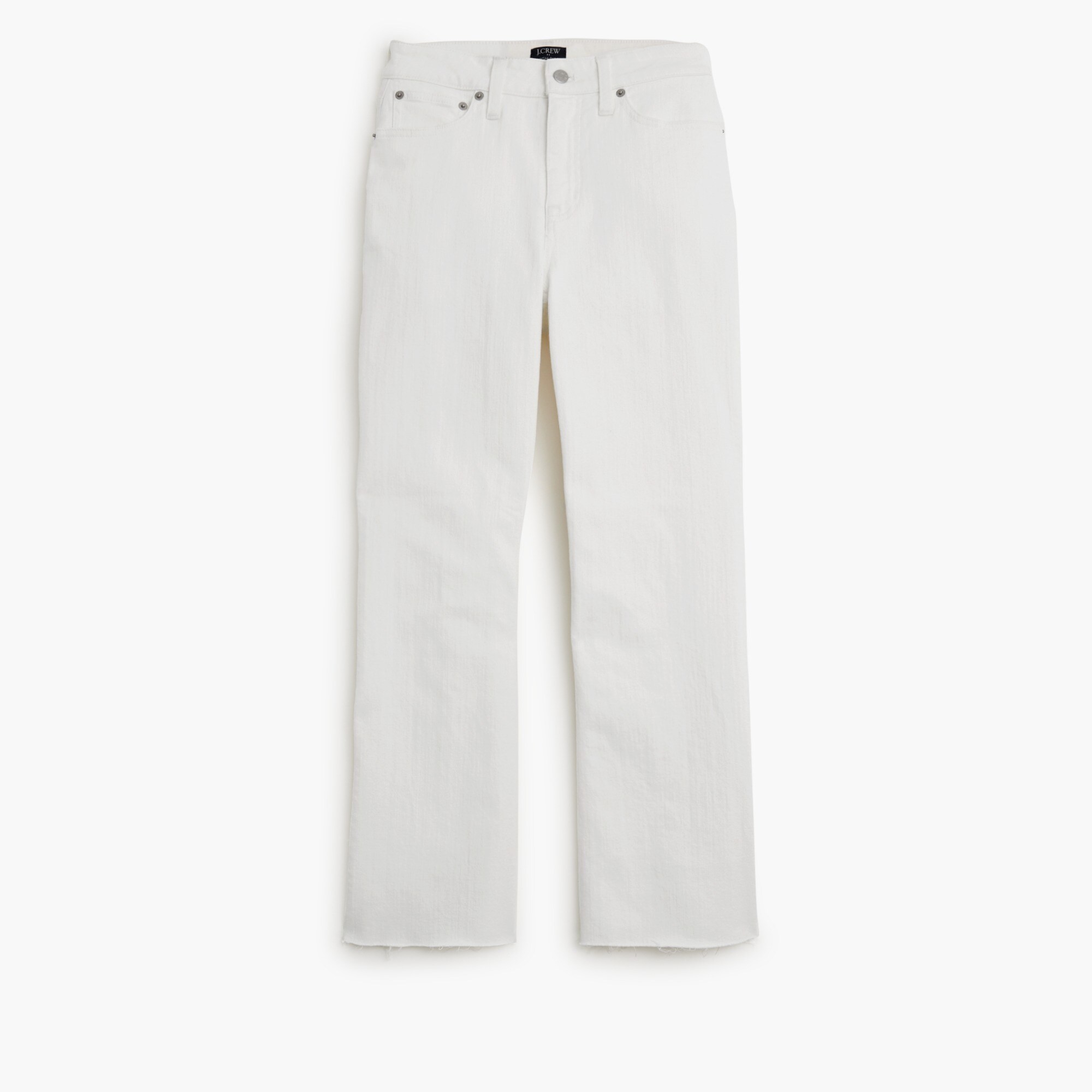 Curvy mid-rise flare crop jean in signature stretch