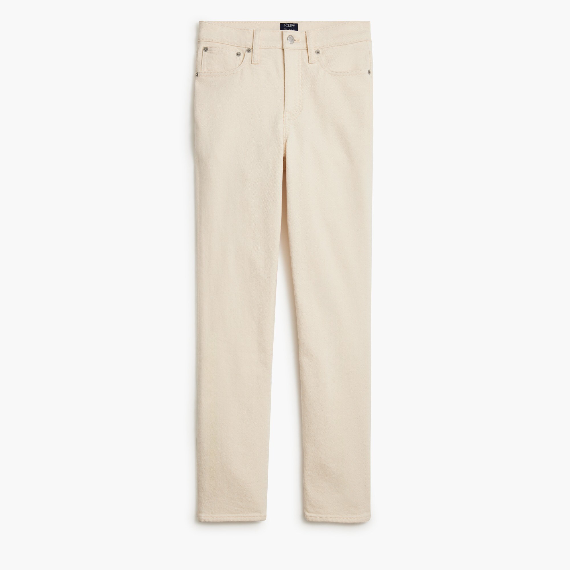 essential straight ecru jean in all-day stretch for women