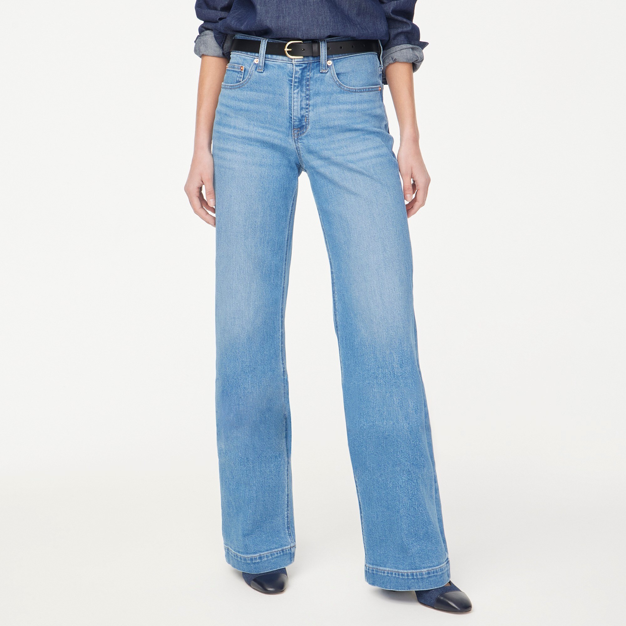 Classic wide-leg jean in all-day stretch