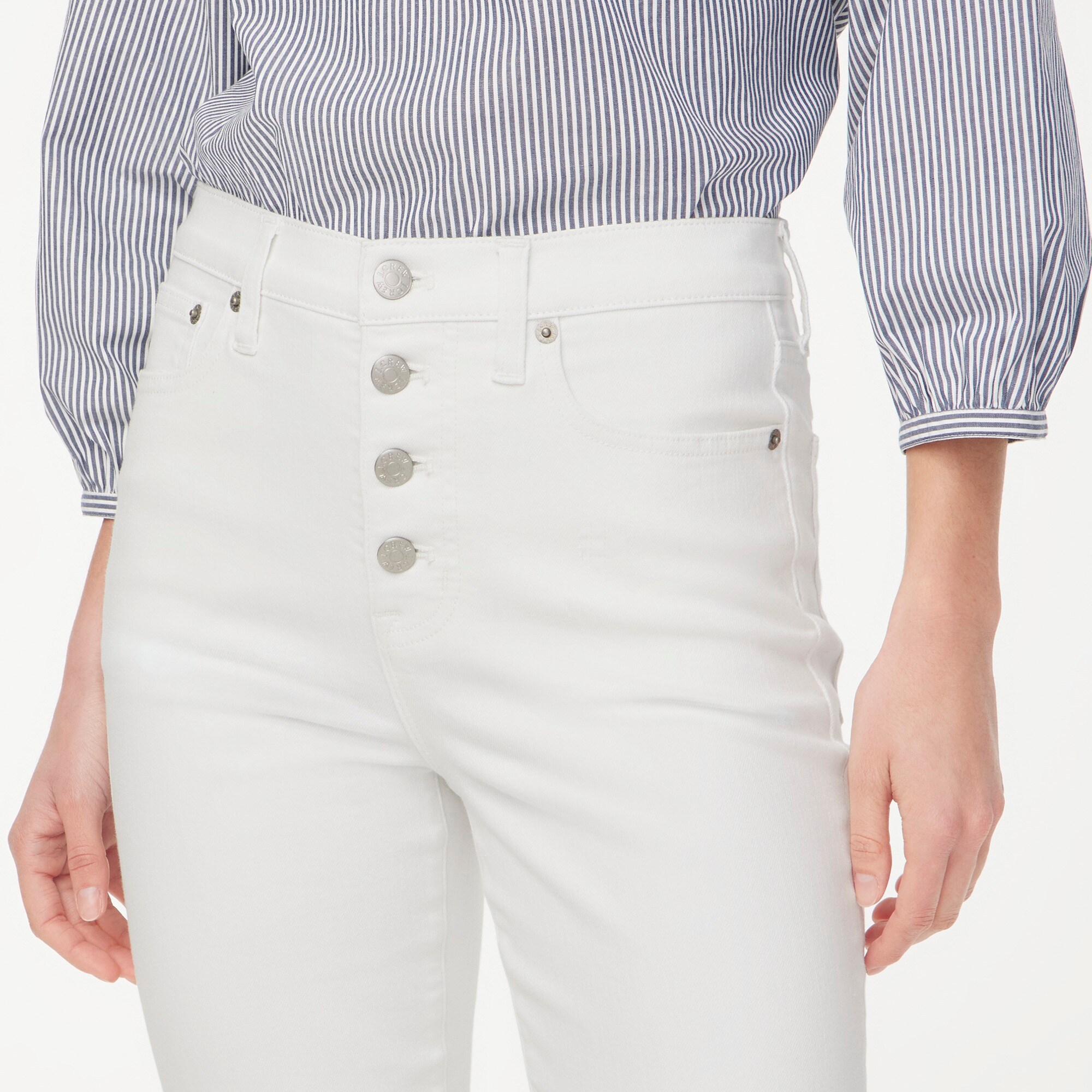 High-rise stovepipe jean in signature stretch+