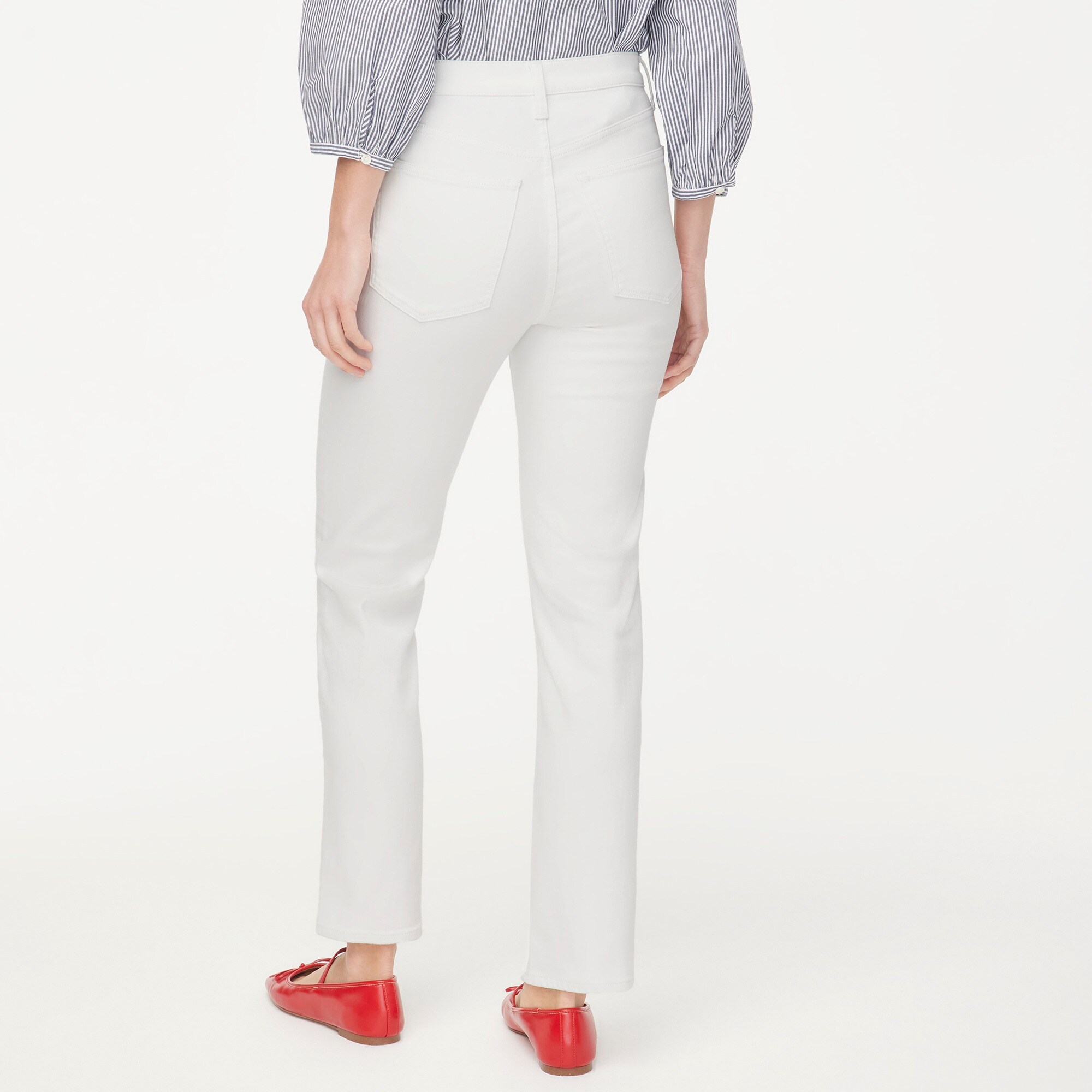 High-rise stovepipe jean in signature stretch+